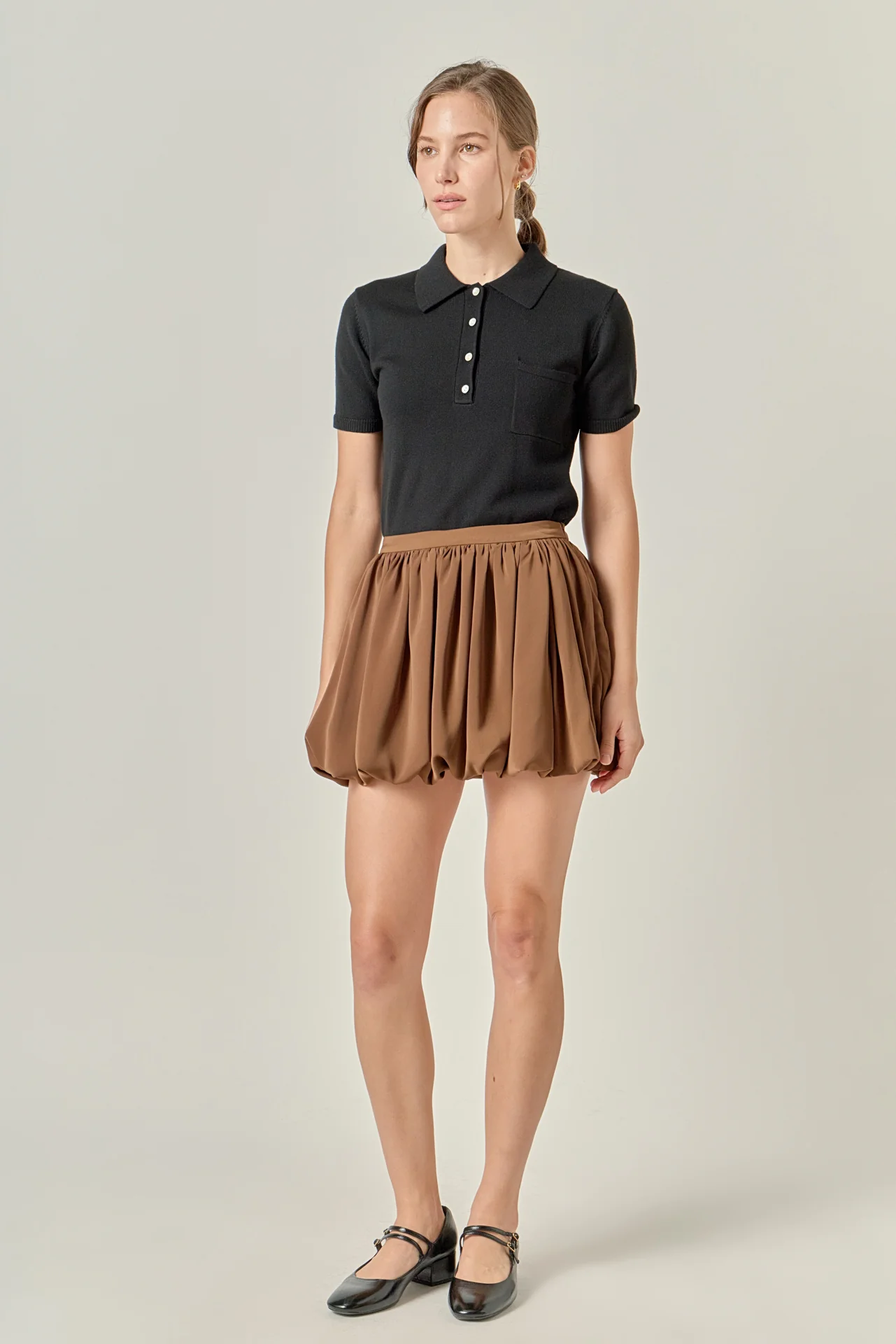 Bubble Hem Mini Skirt - Image 11