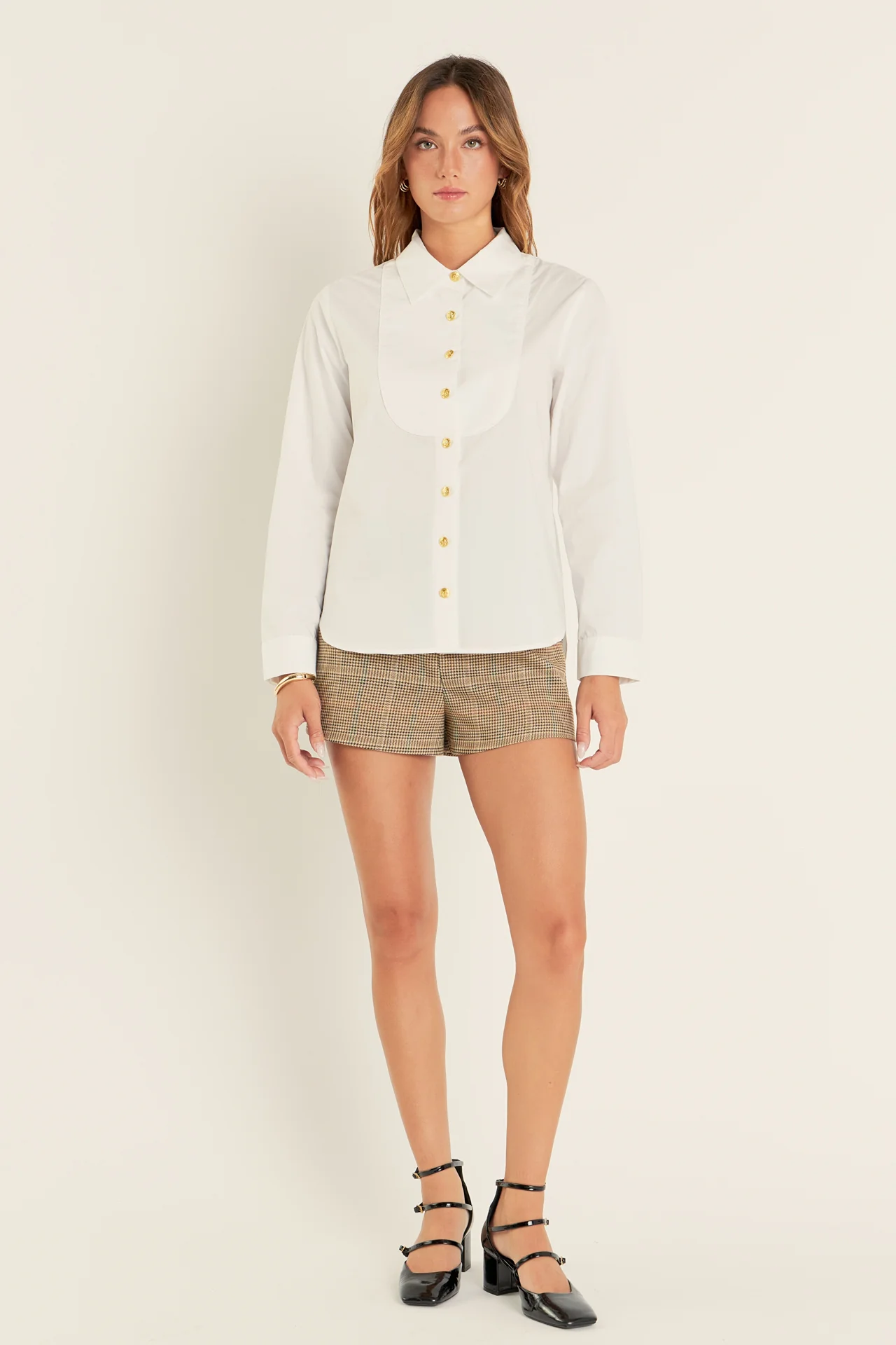 Bib Collar Detailed Shirt - Image 6