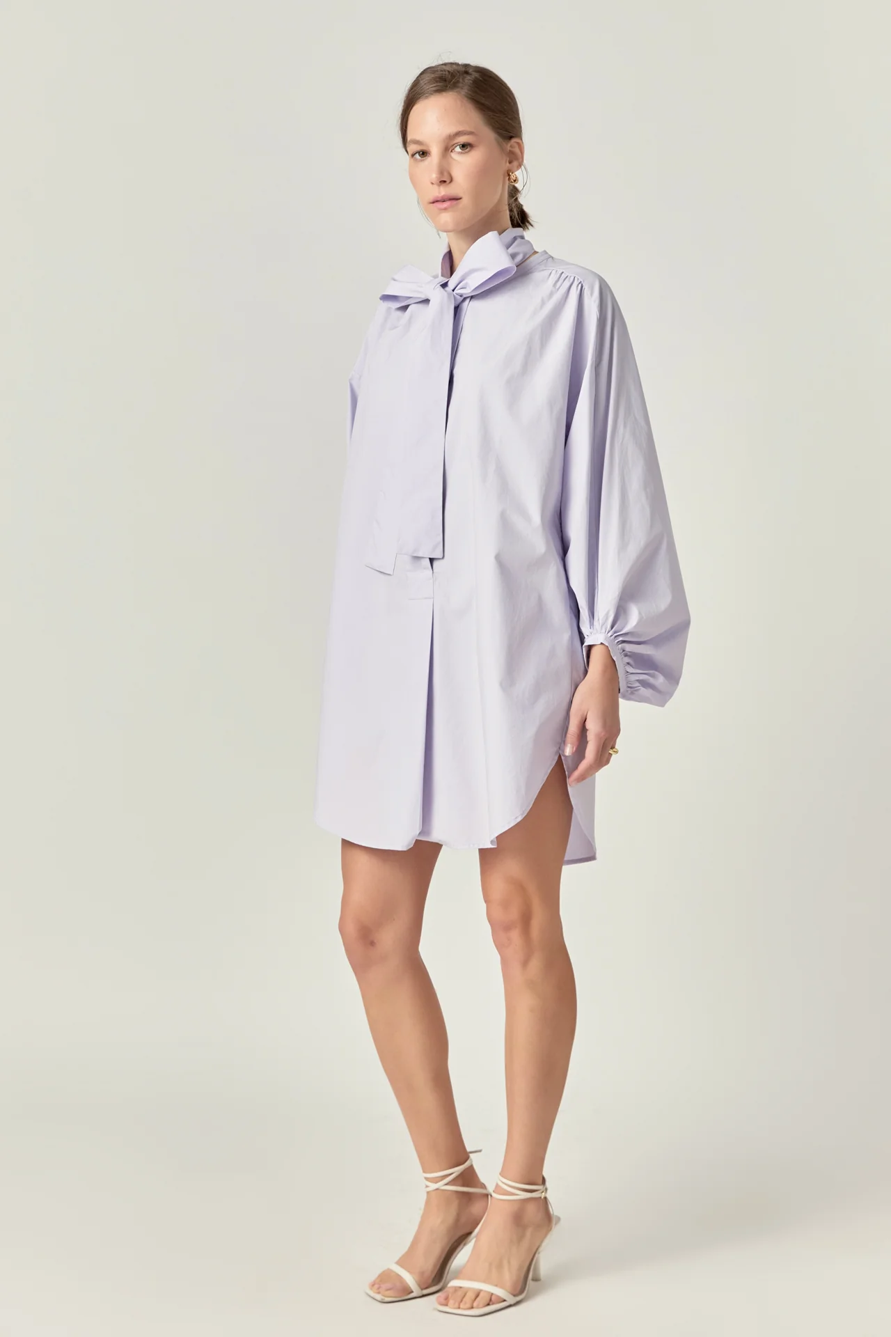 Billow Belted Mini Dress - Image 3