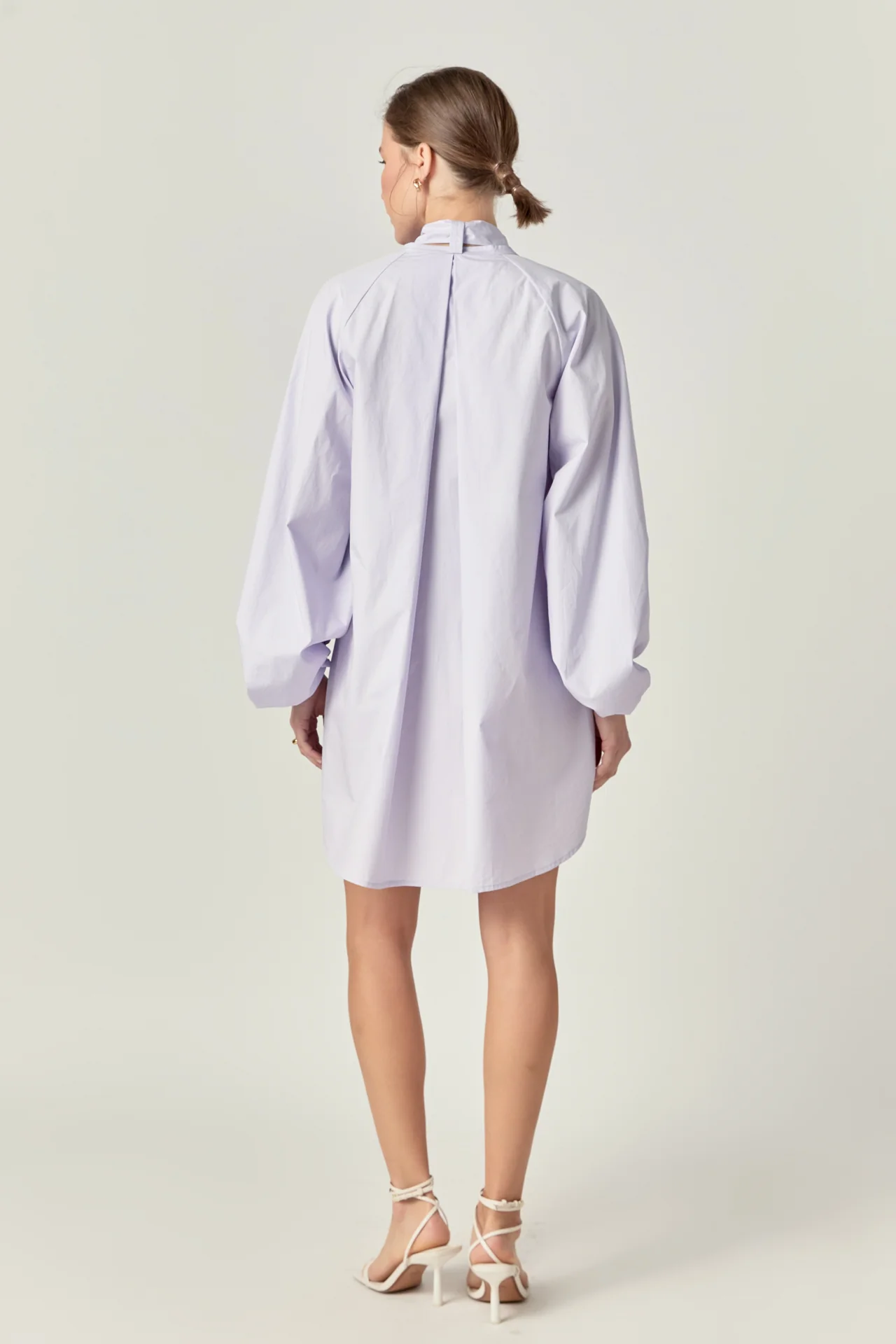 Billow Belted Mini Dress - Image 4