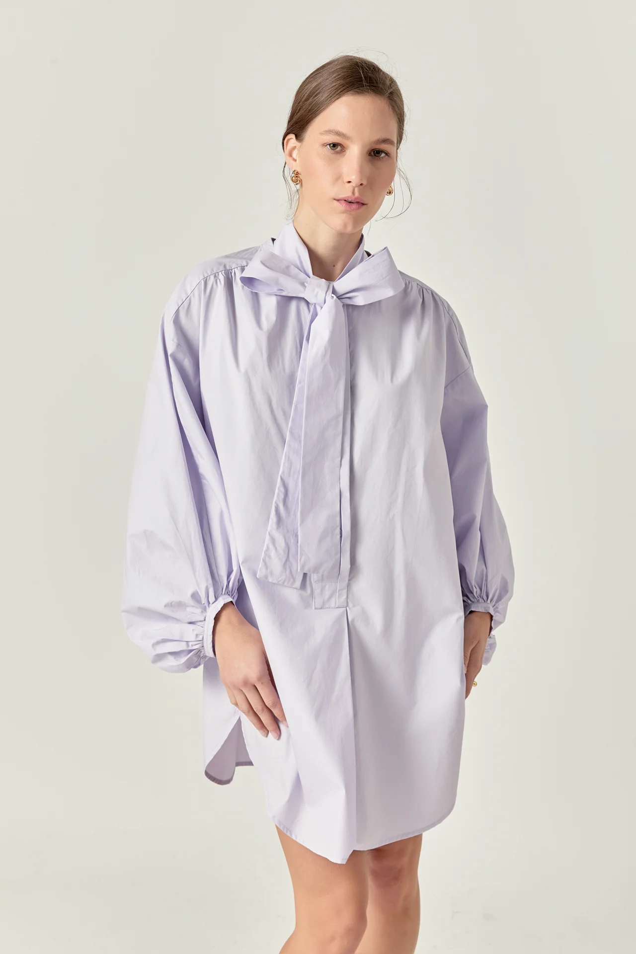 Billow Belted Mini Dress - Image 5