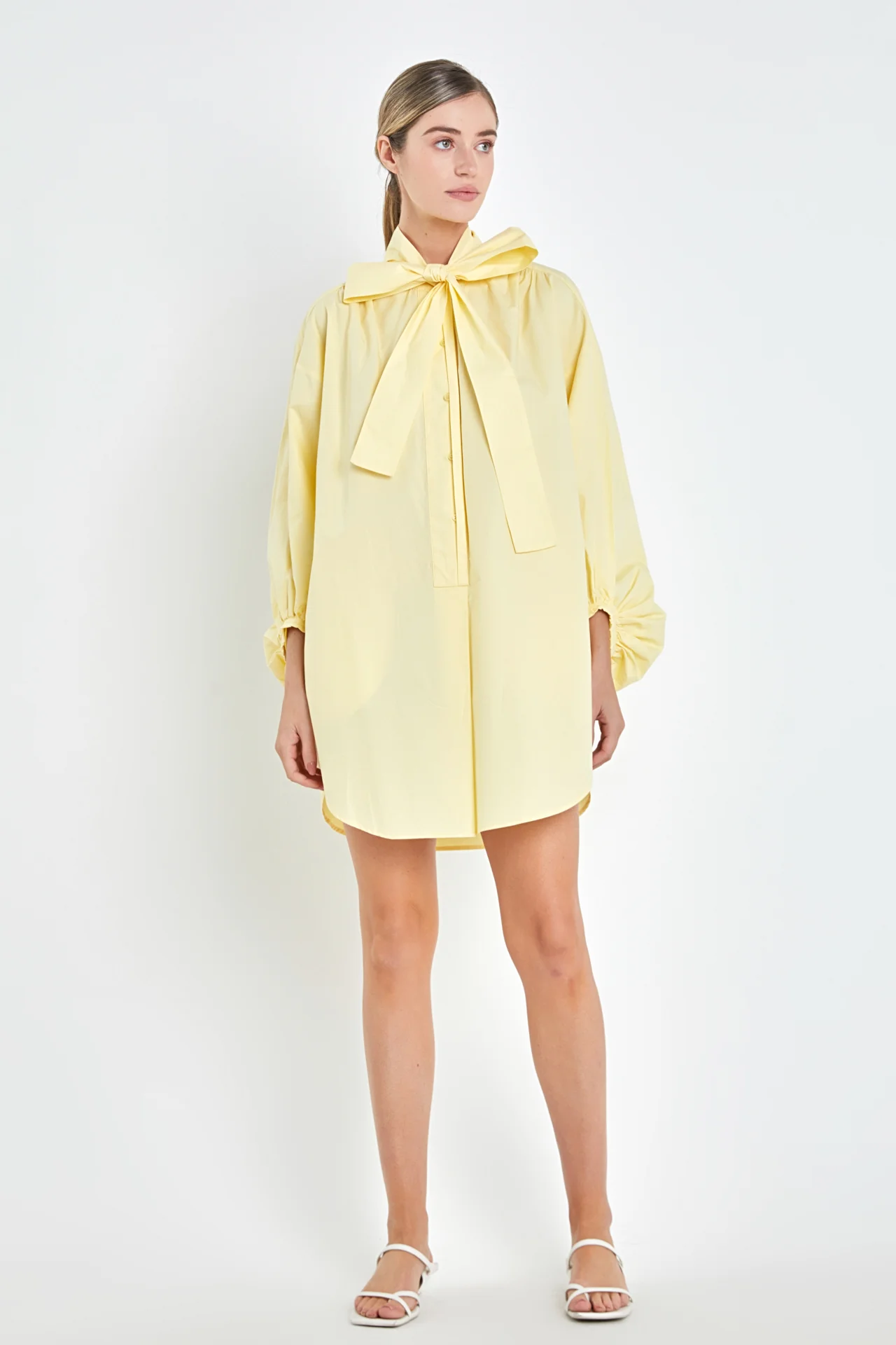 Billow Belted Mini Dress - Image 6