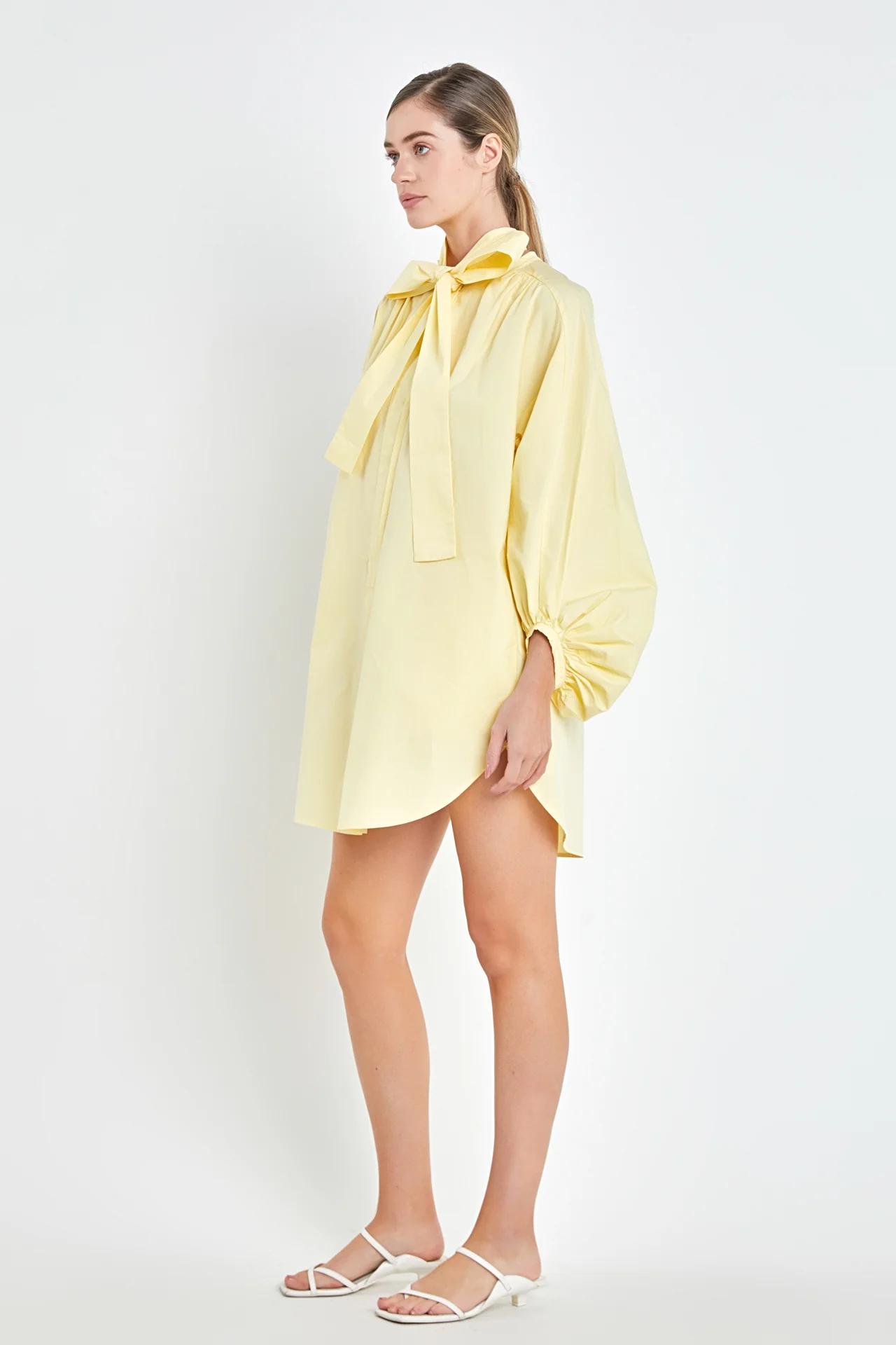 Billow Belted Mini Dress - Image 8