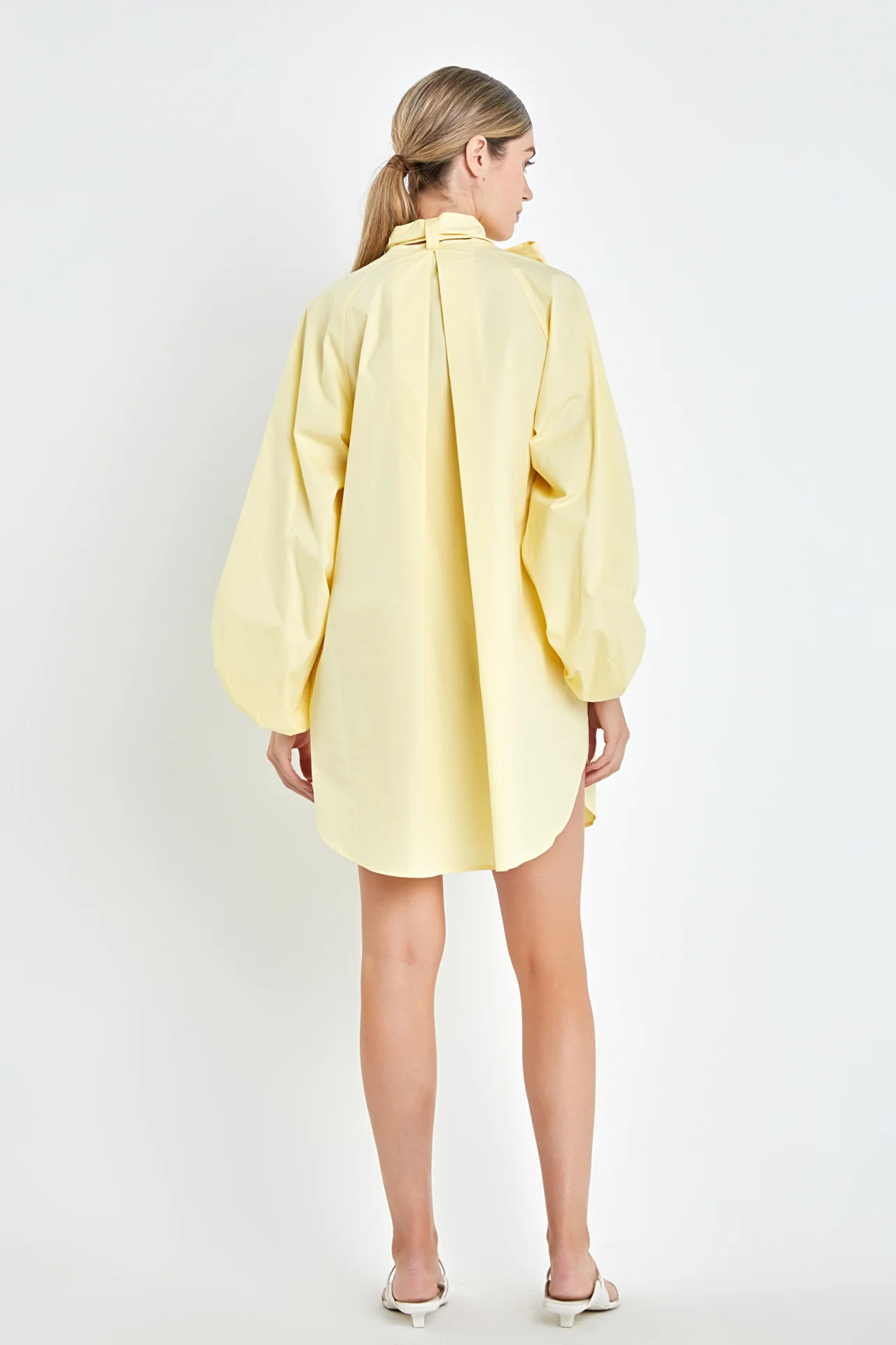 Billow Belted Mini Dress - Image 9