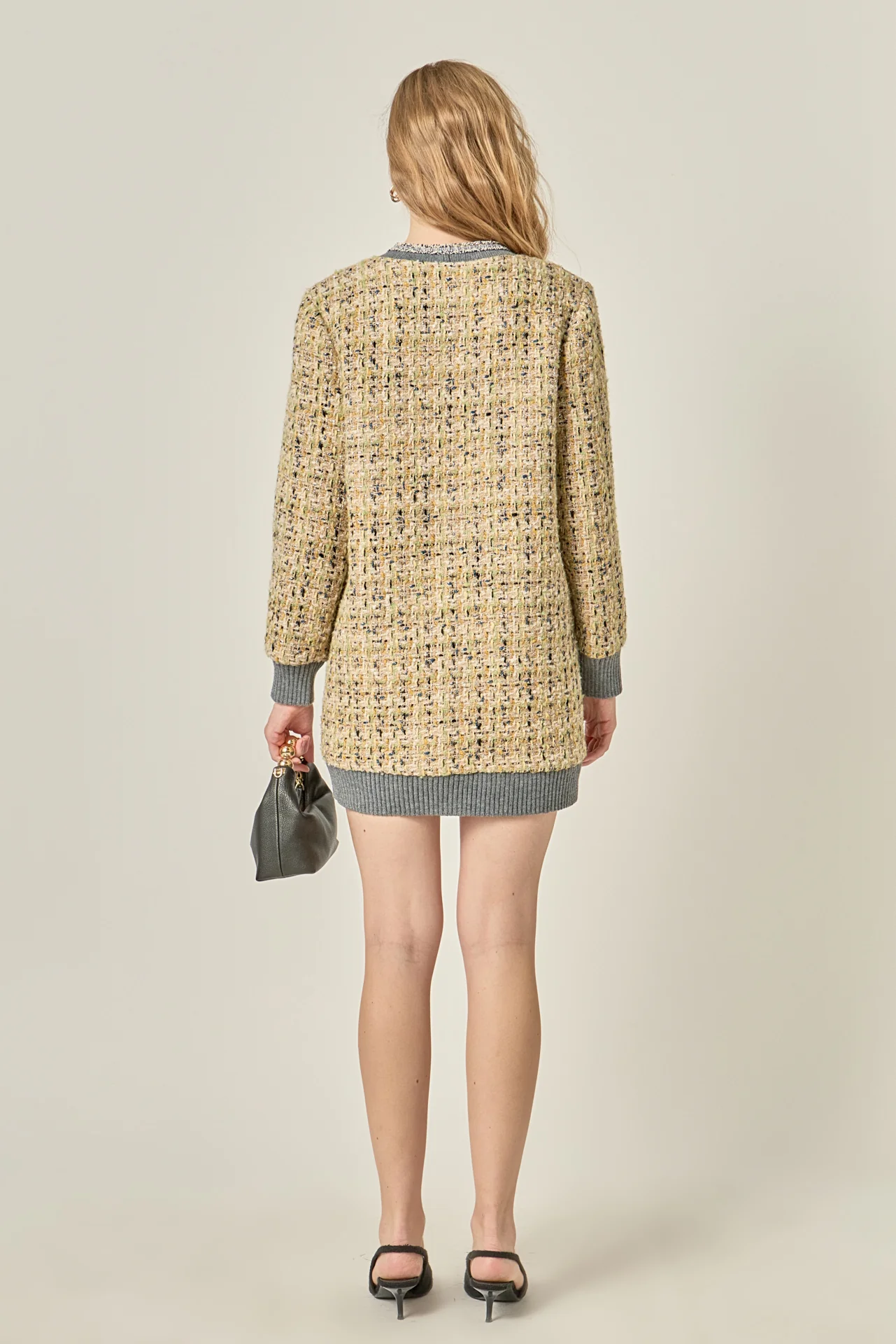 Boucle Coat With Trim - Image 4
