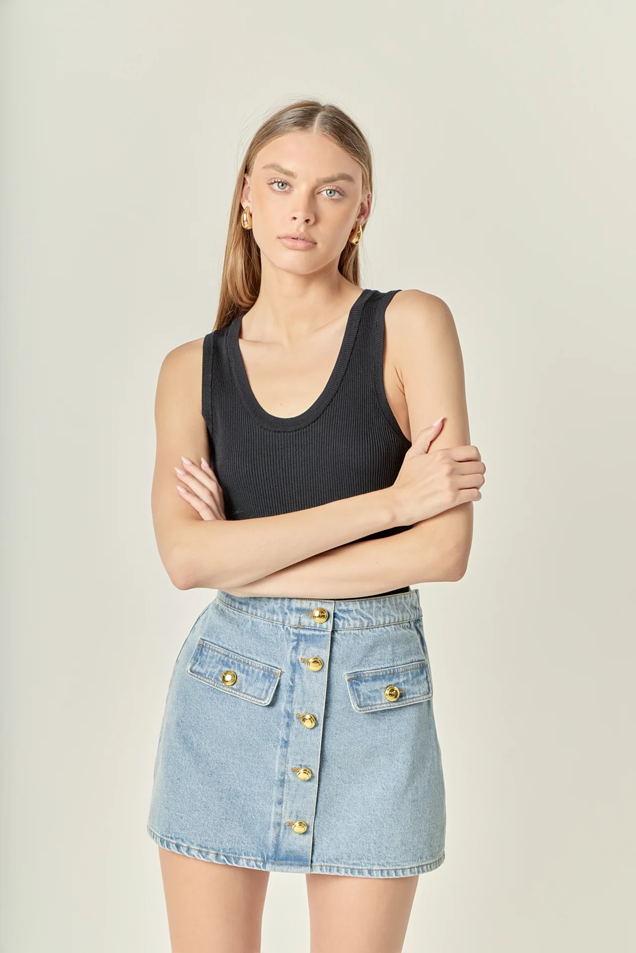 Delilah Denim Mini Skirt - Image 6