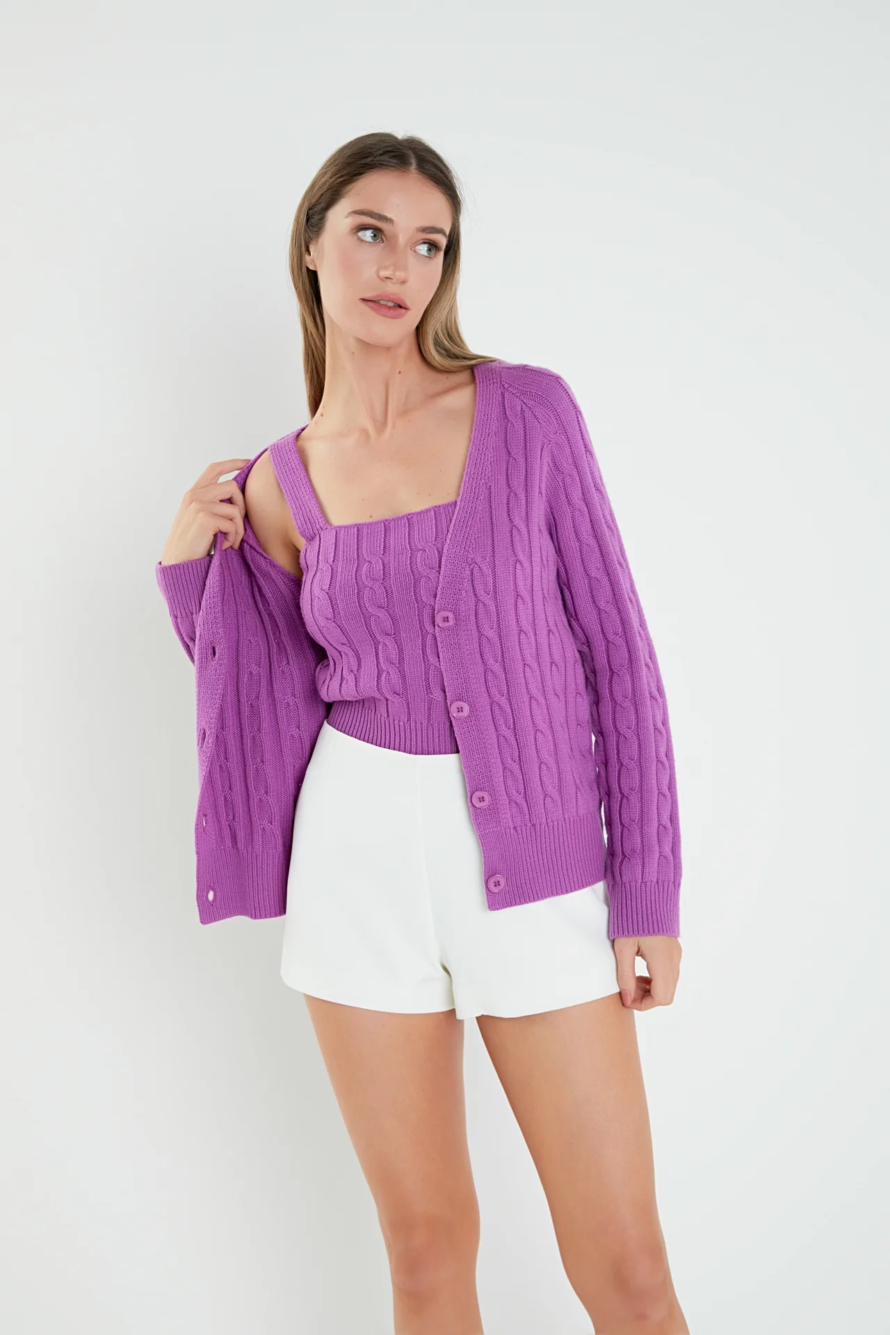 Cable Knit Cardigan - Image 5