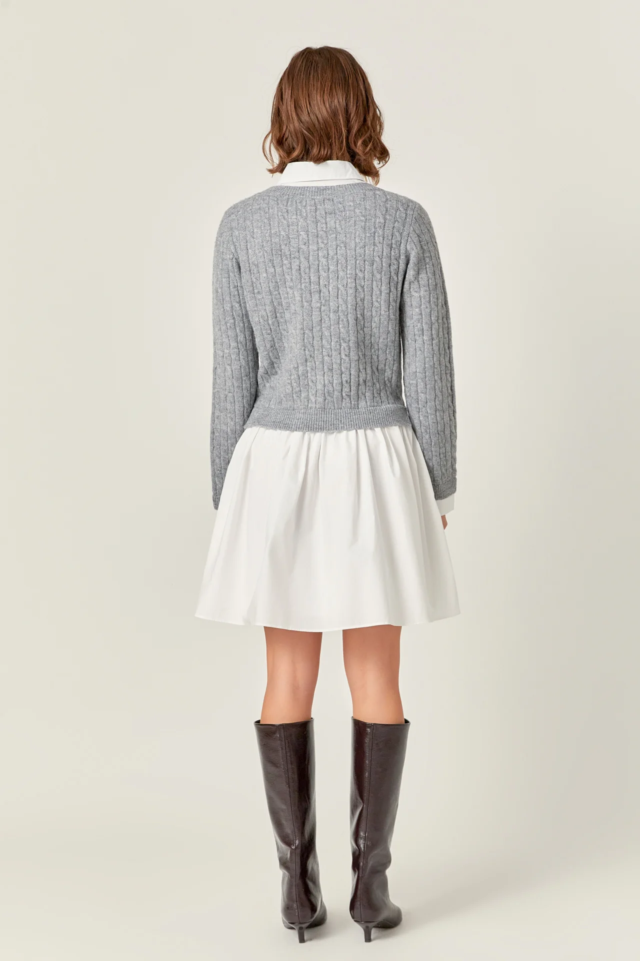 Mini Mixed Media Dress - Image 4