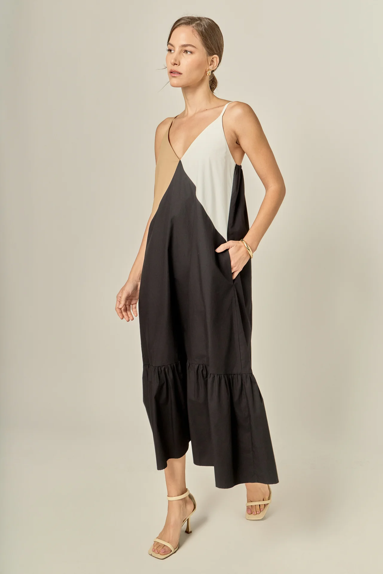 Color Block Maxi Dress - Image 6
