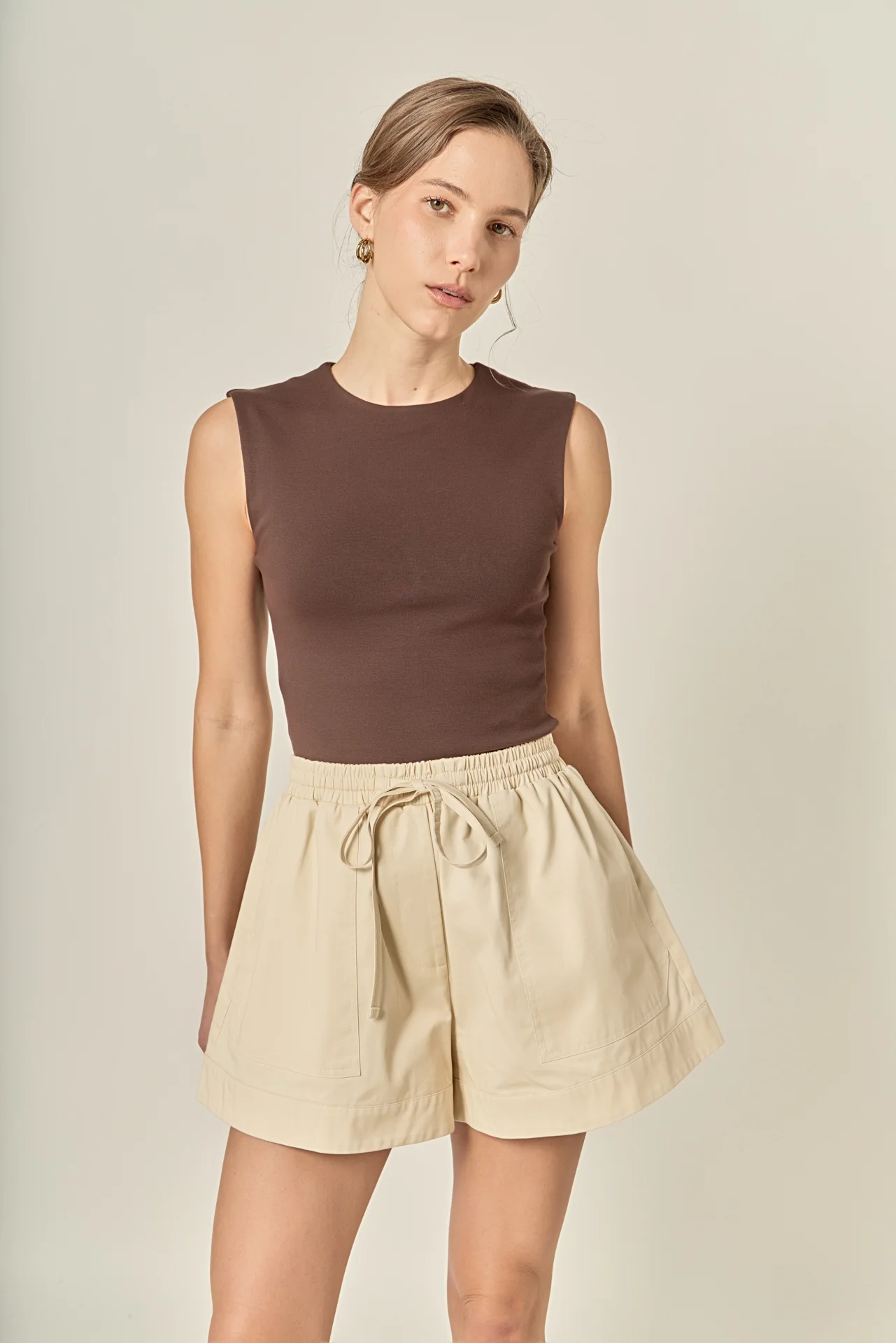 Cotton Drawstring Shorts - Image 7