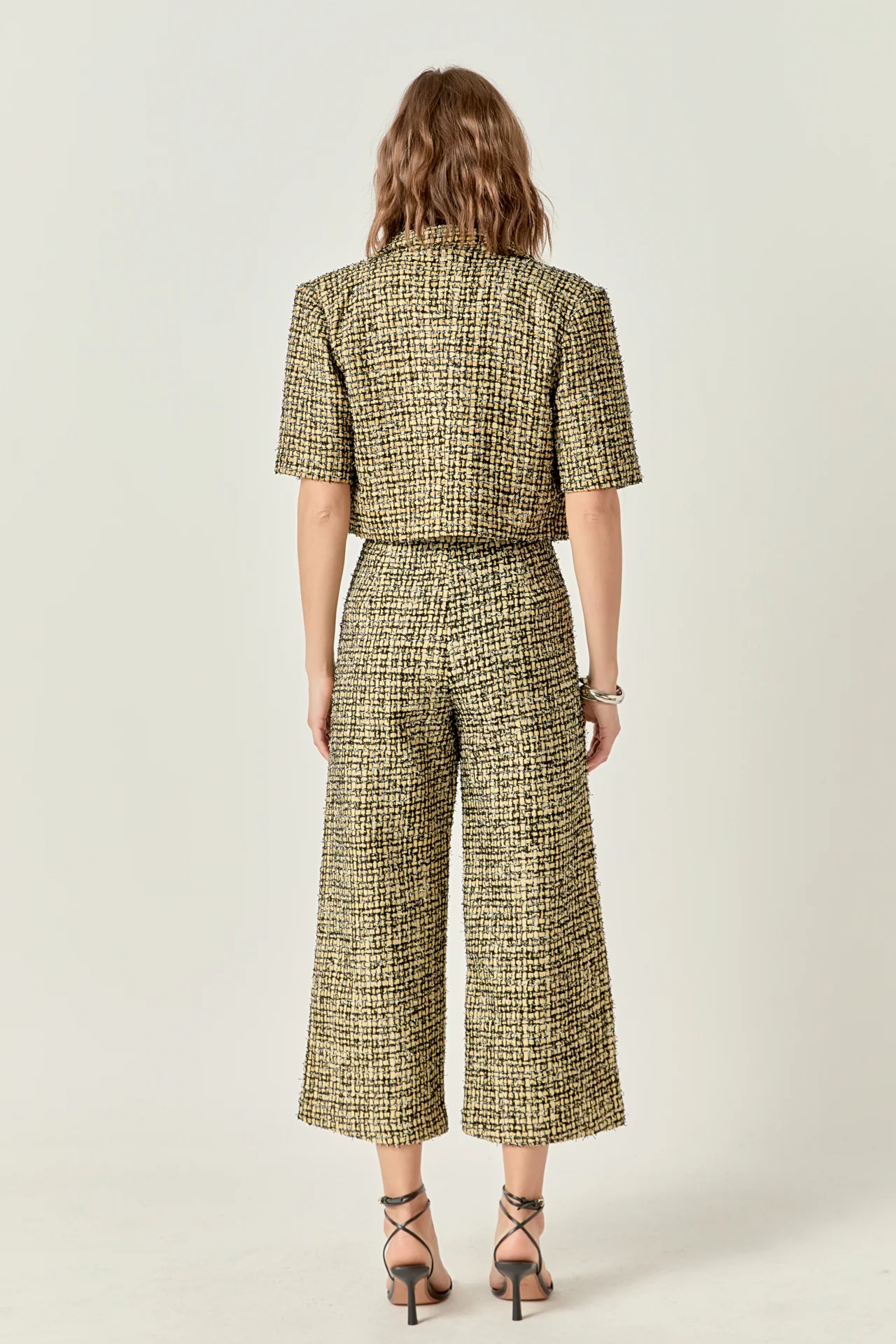 Premium Cropped Tweed Jacket - Image 4