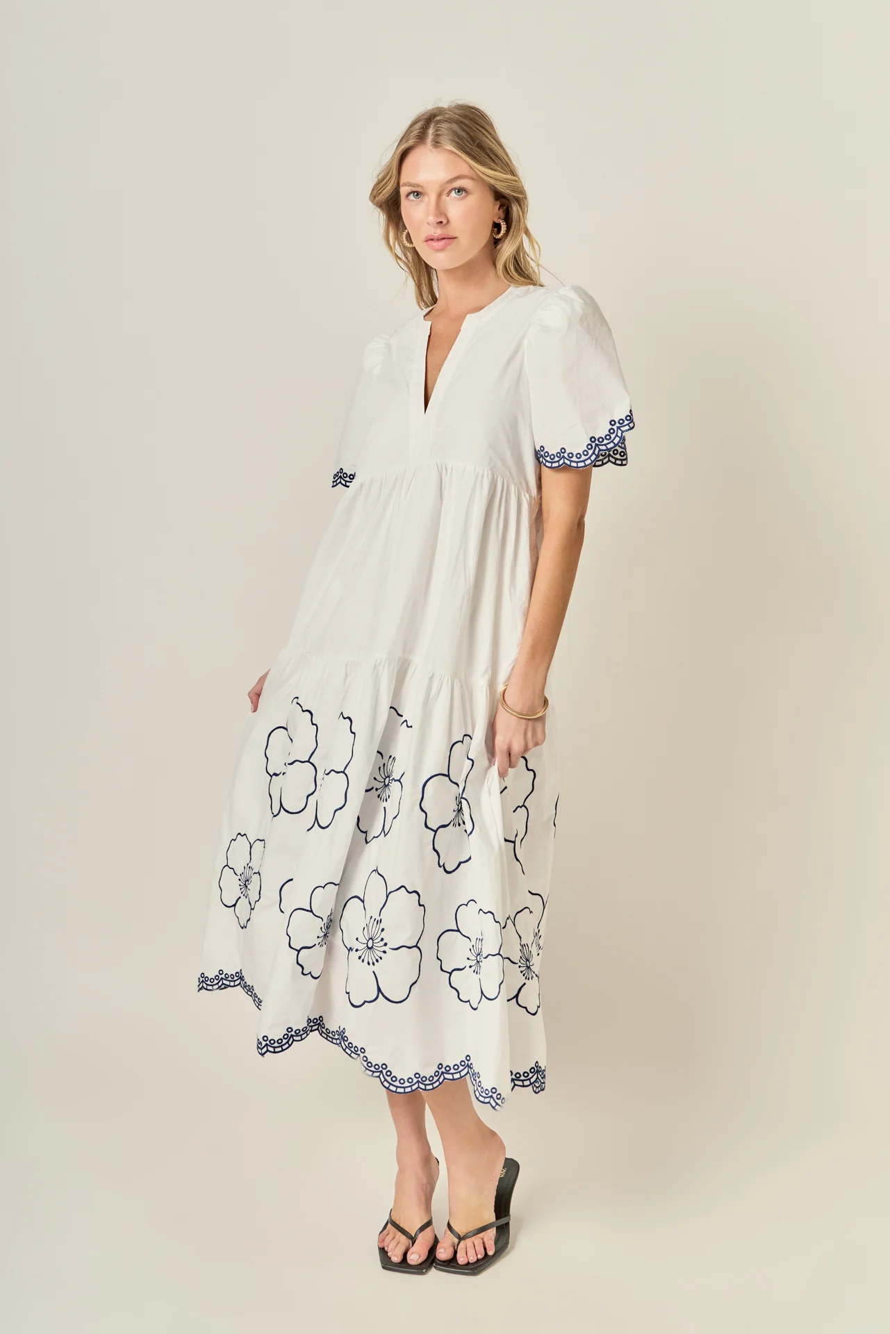 Blossom Edge Midi Dress - Image 6