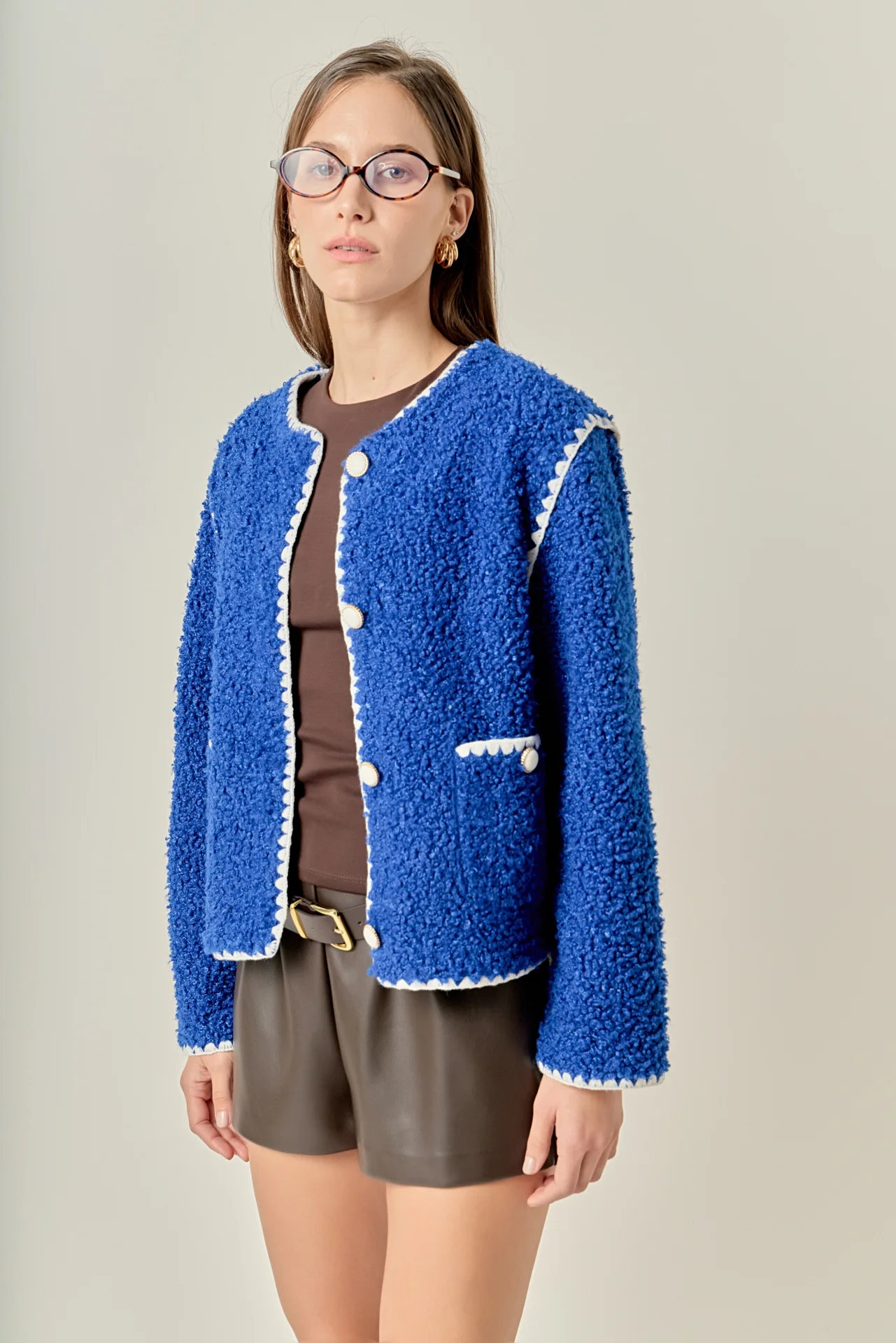 Premium Faux Shearling Jacket - Image 10