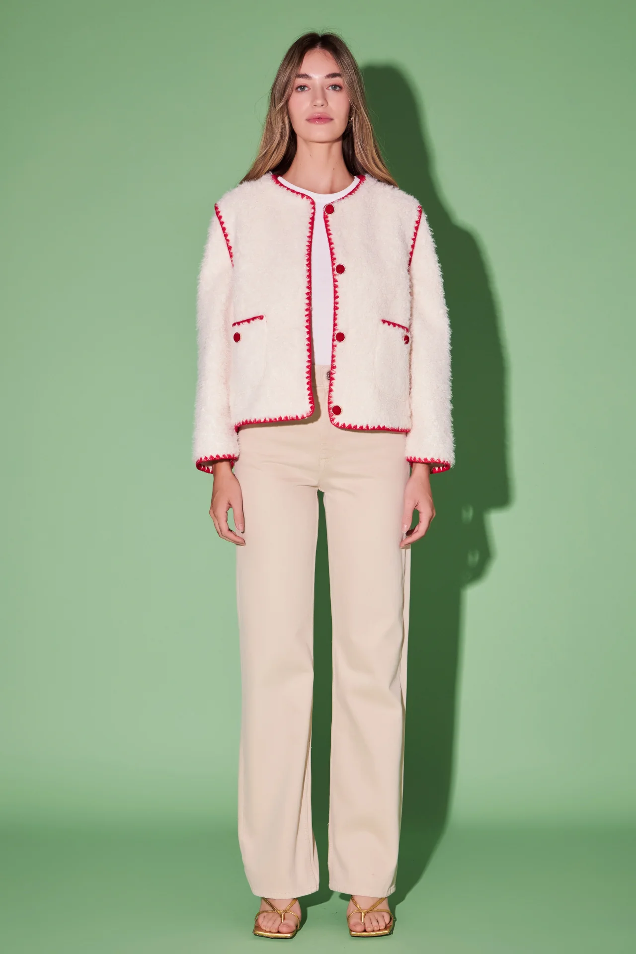 Premium Faux Shearling Jacket - Image 17