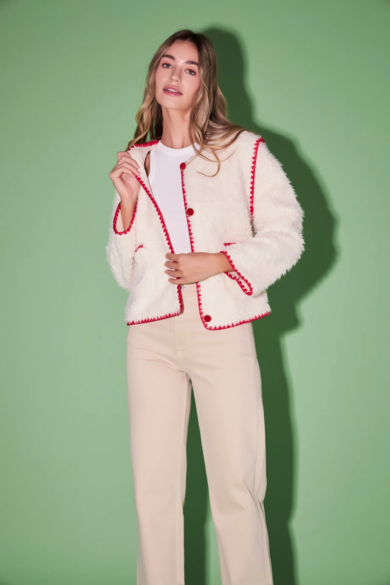 Premium Faux Shearling Jacket - Image 21