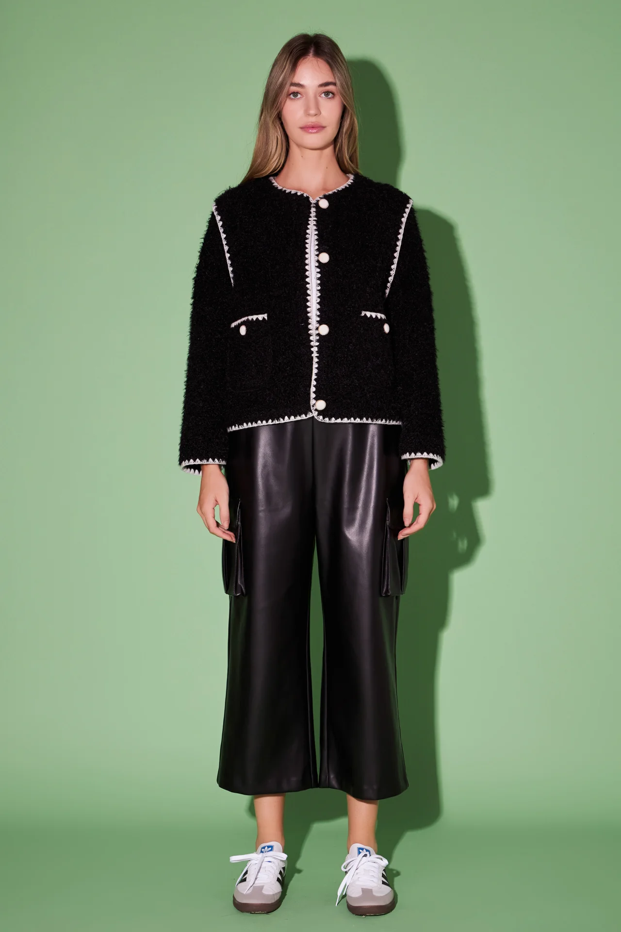 Premium Faux Shearling Jacket - Image 22