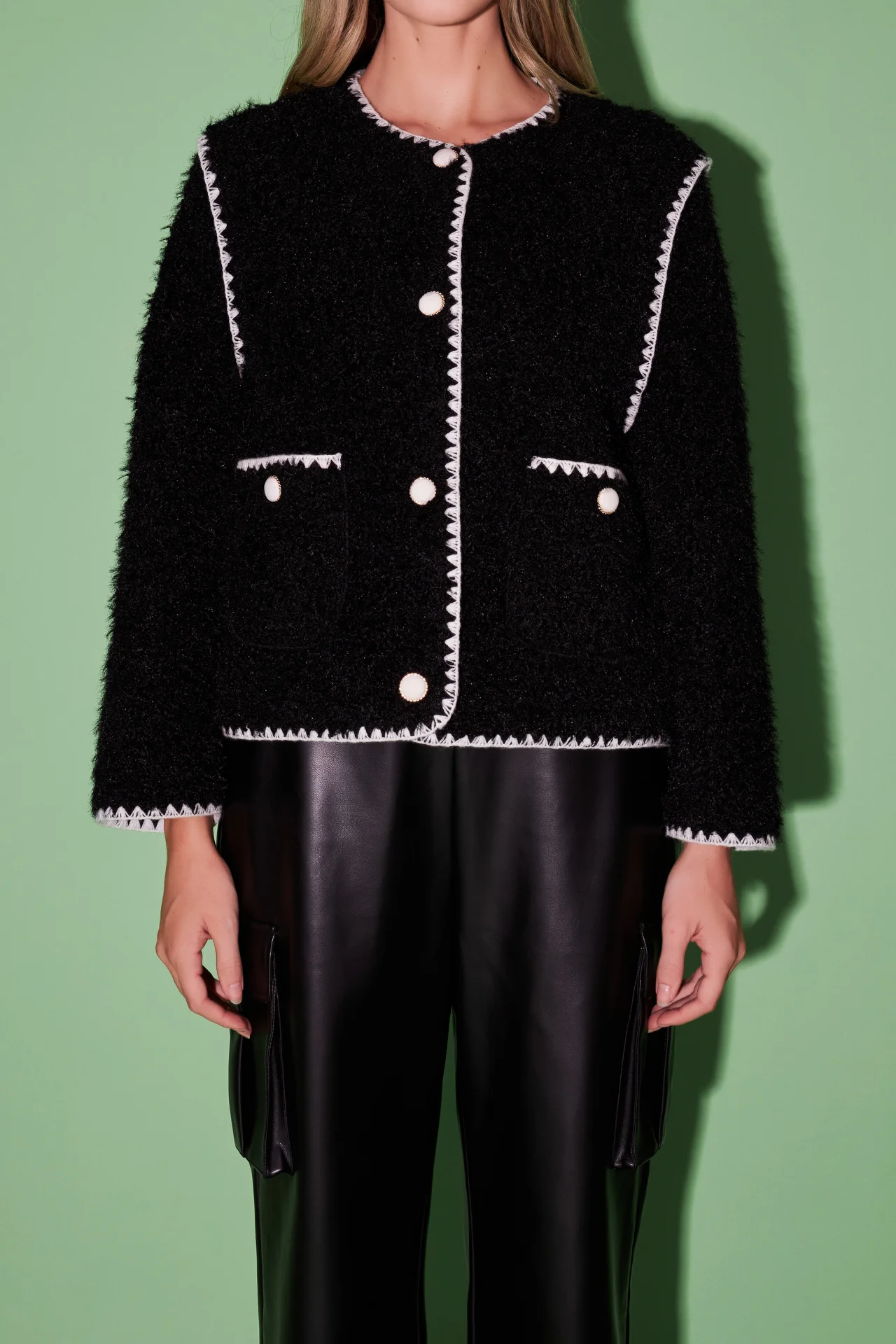 Premium Faux Shearling Jacket - Image 23