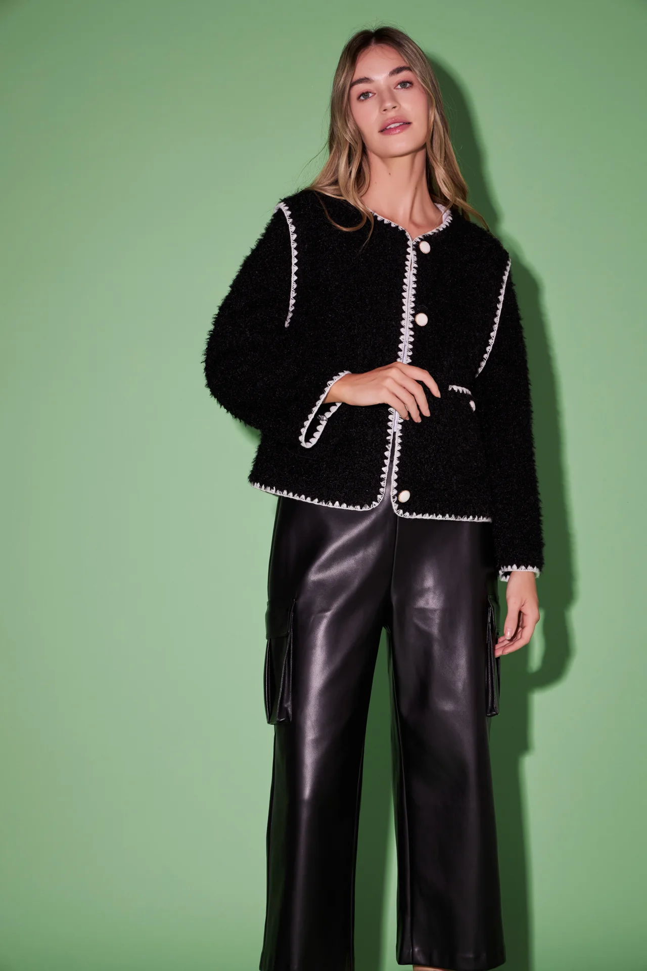 Premium Faux Shearling Jacket - Image 28