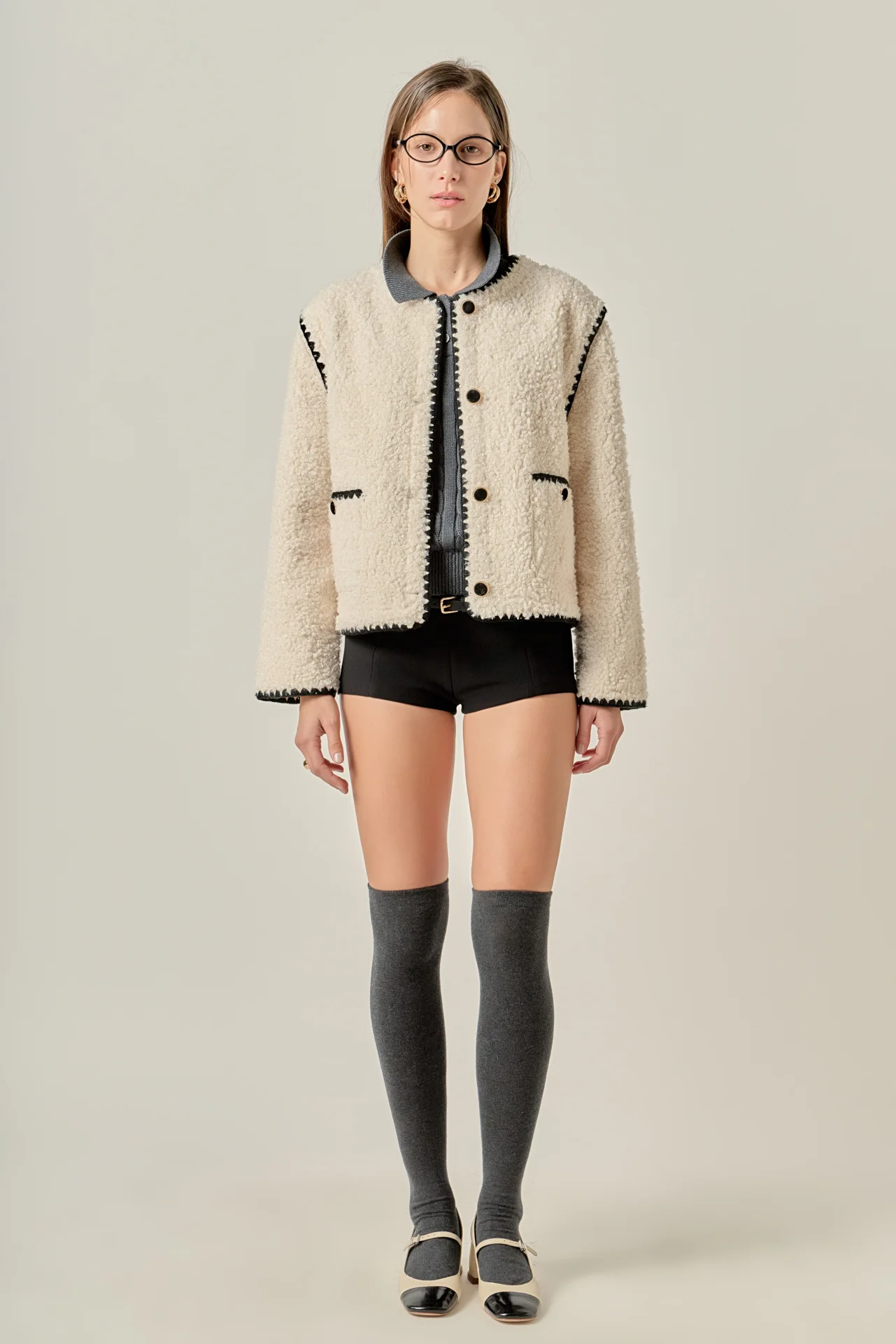 Premium Faux Shearling Jacket - Image 3