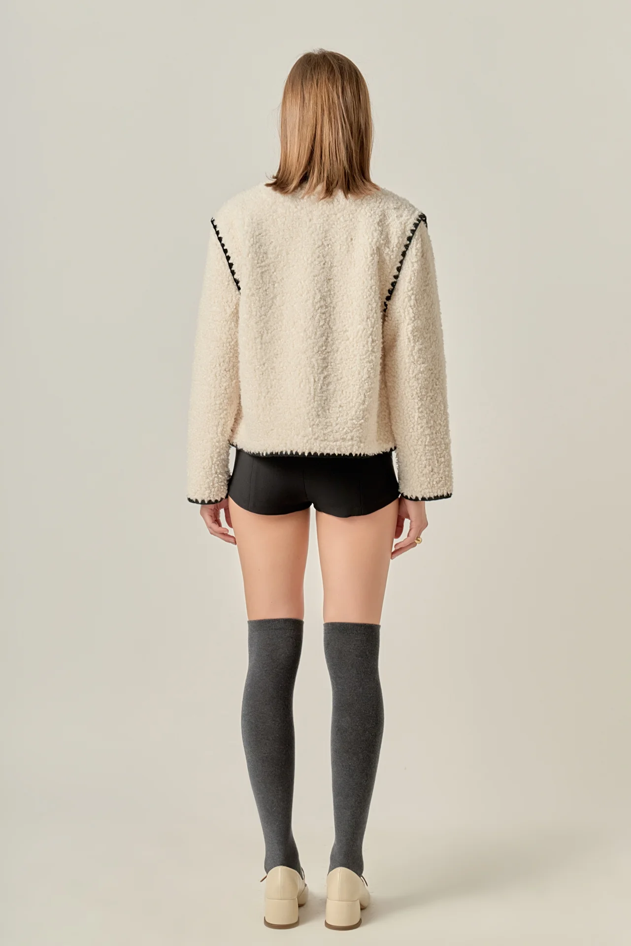 Premium Faux Shearling Jacket - Image 4