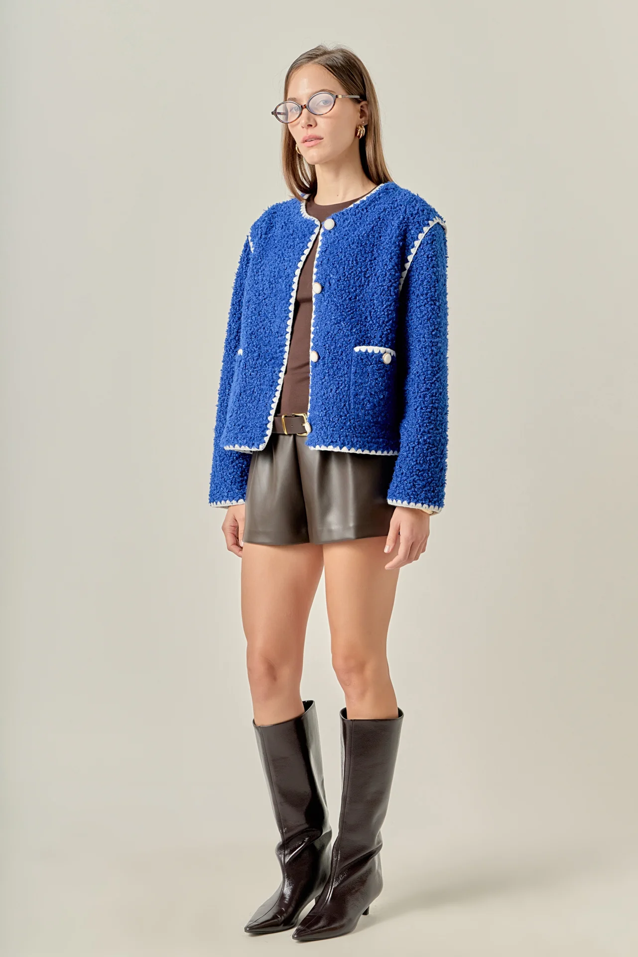 Premium Faux Shearling Jacket - Image 7