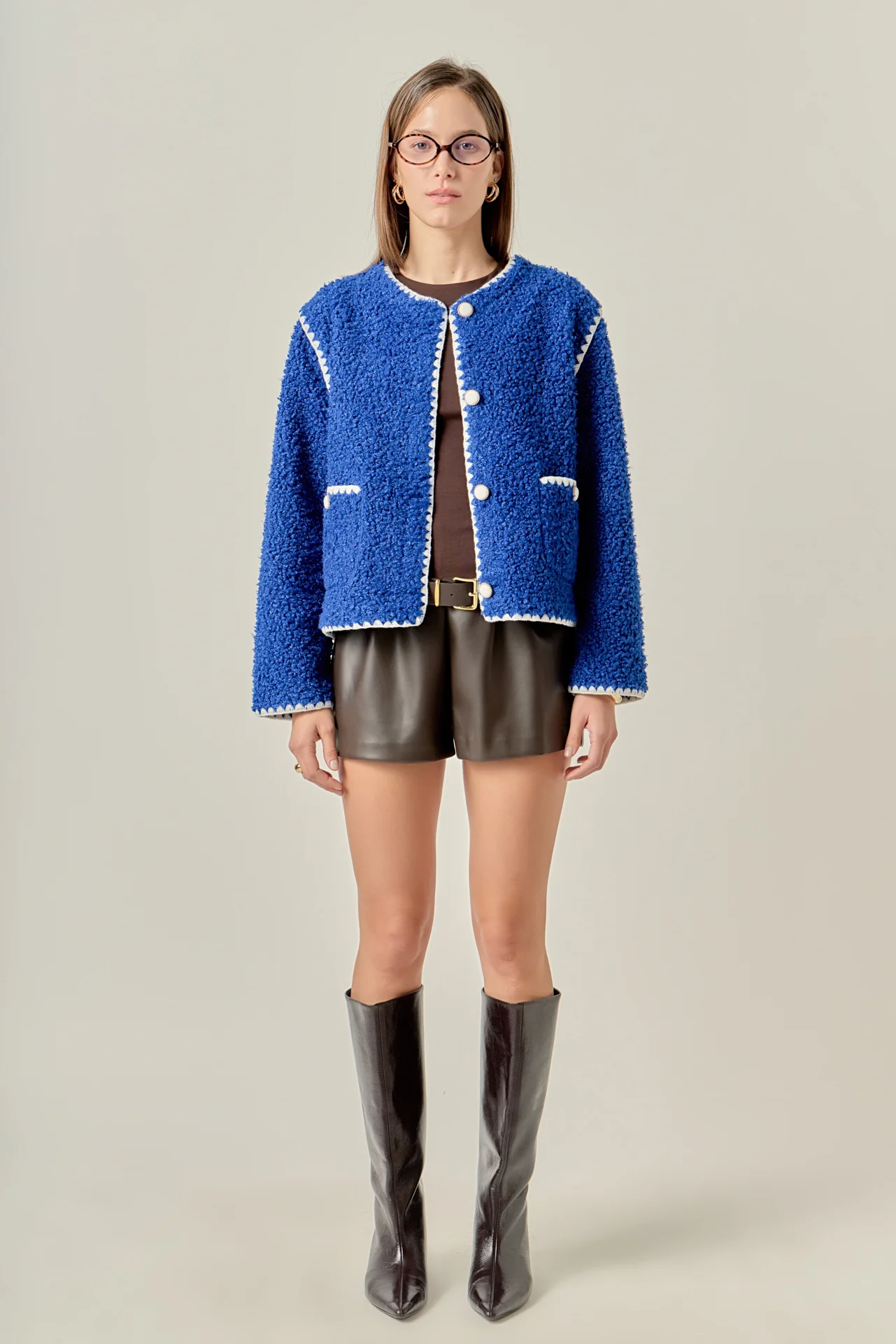 Premium Faux Shearling Jacket - Image 9