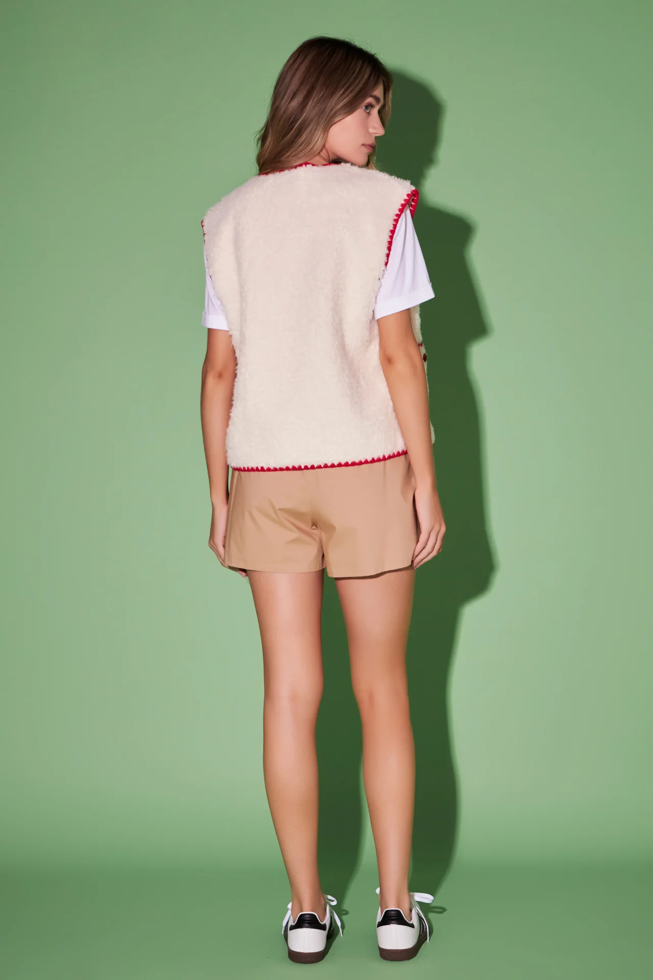 Premium Faux Shearling Vest - Image 4