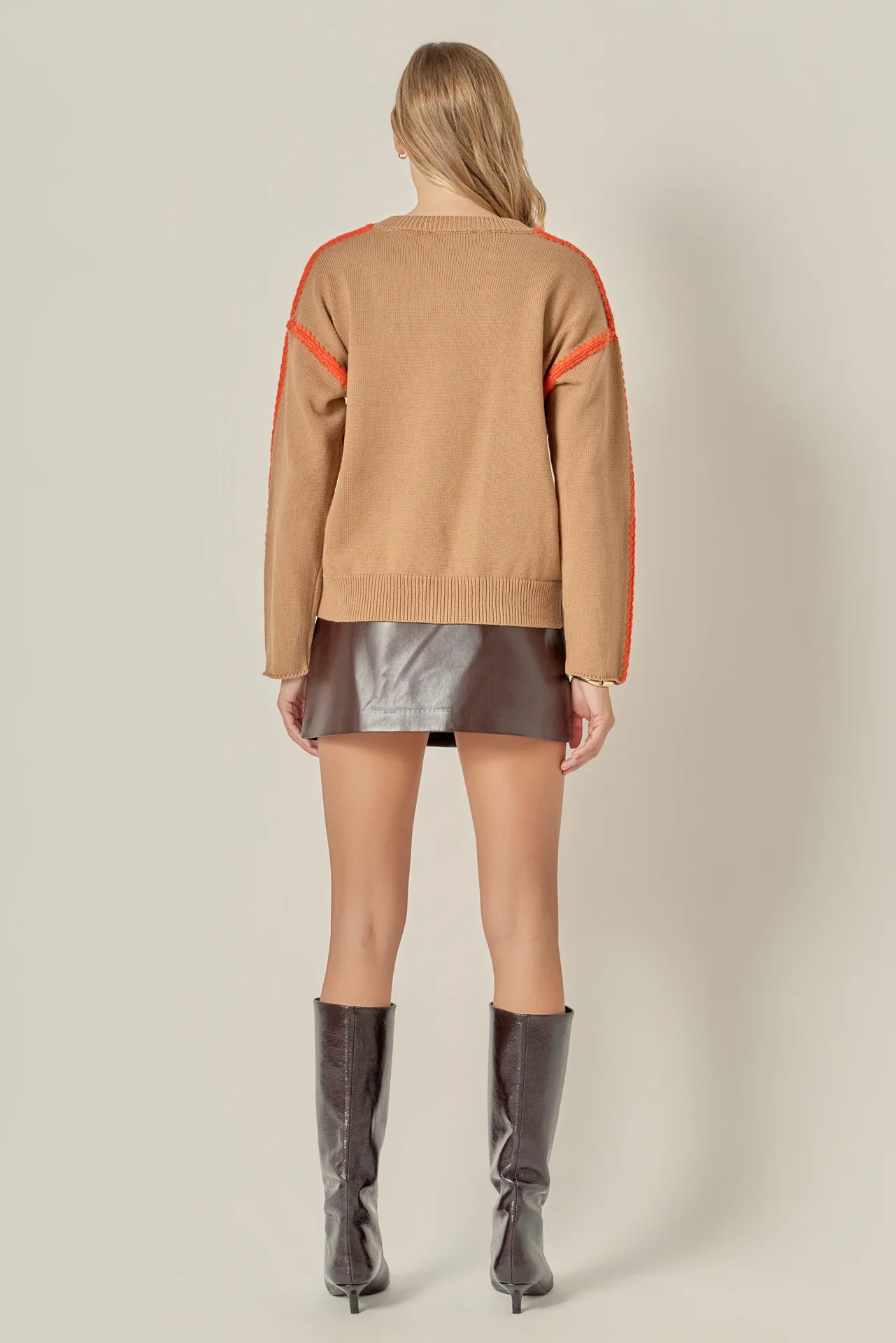 Stitch Detailed Crew Neck Knit - Image 19