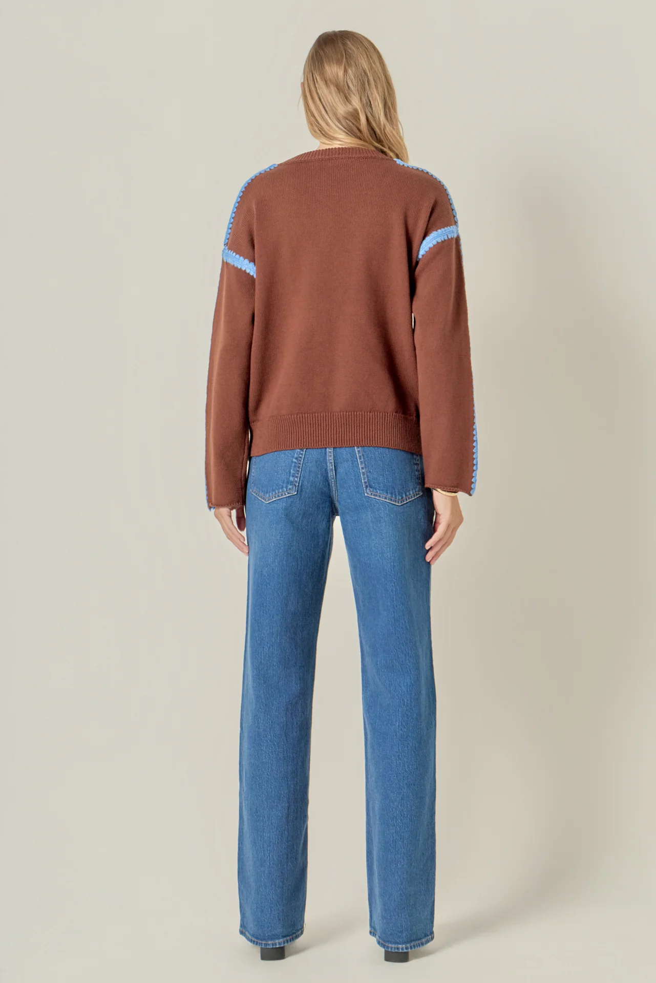 Stitch Detailed Crew Neck Knit - Image 24