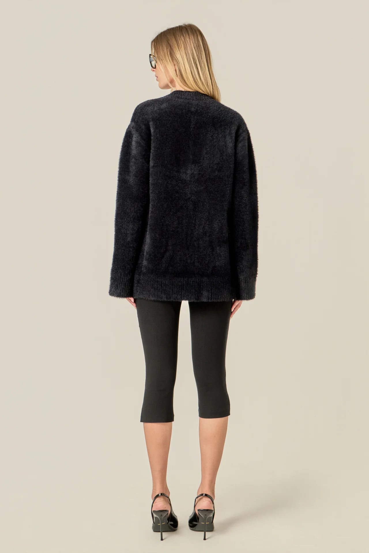 Knit Blazer Cardigan - Image 5