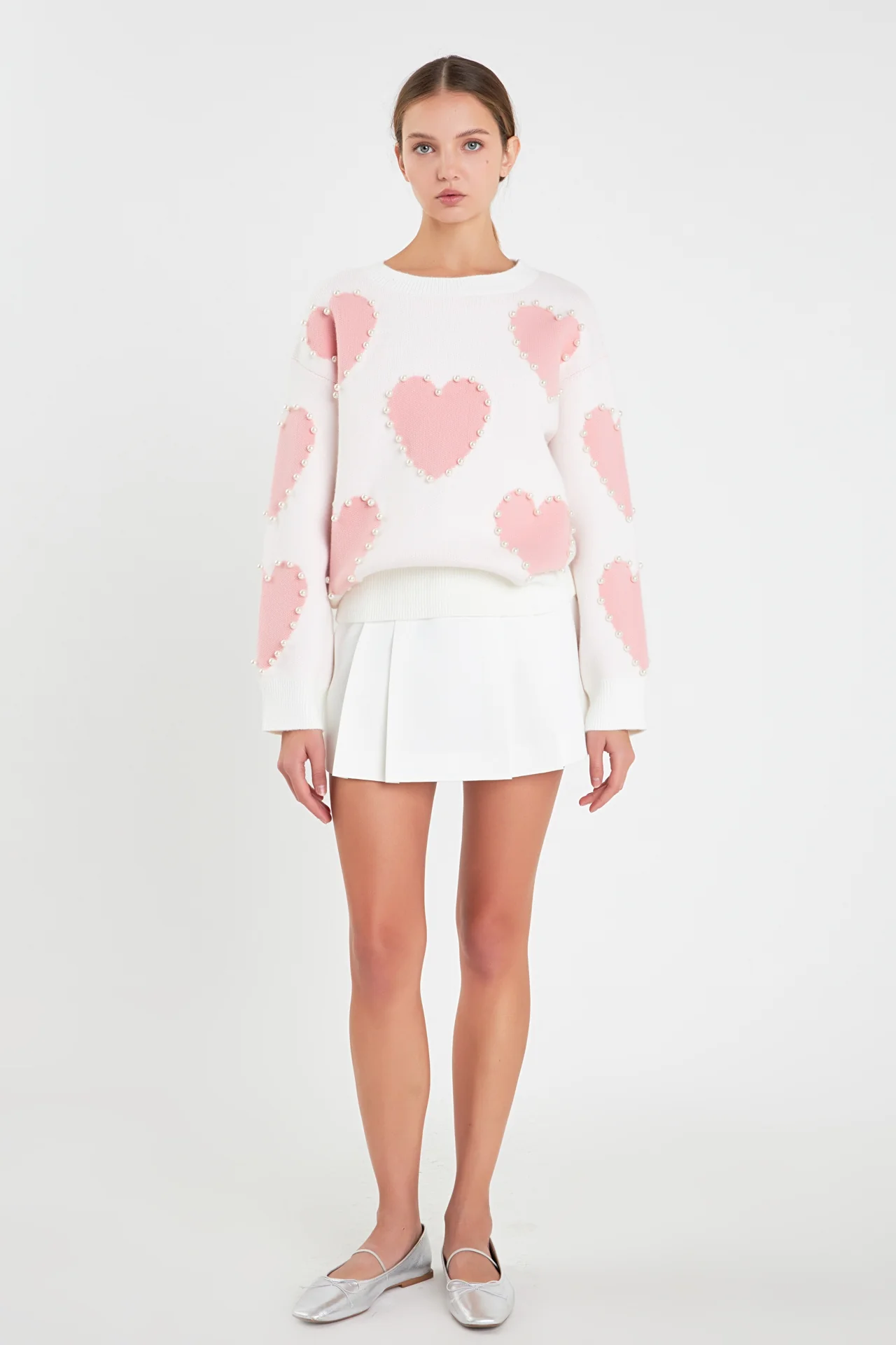 Long-Sleeve Heart Sweater - Image 11