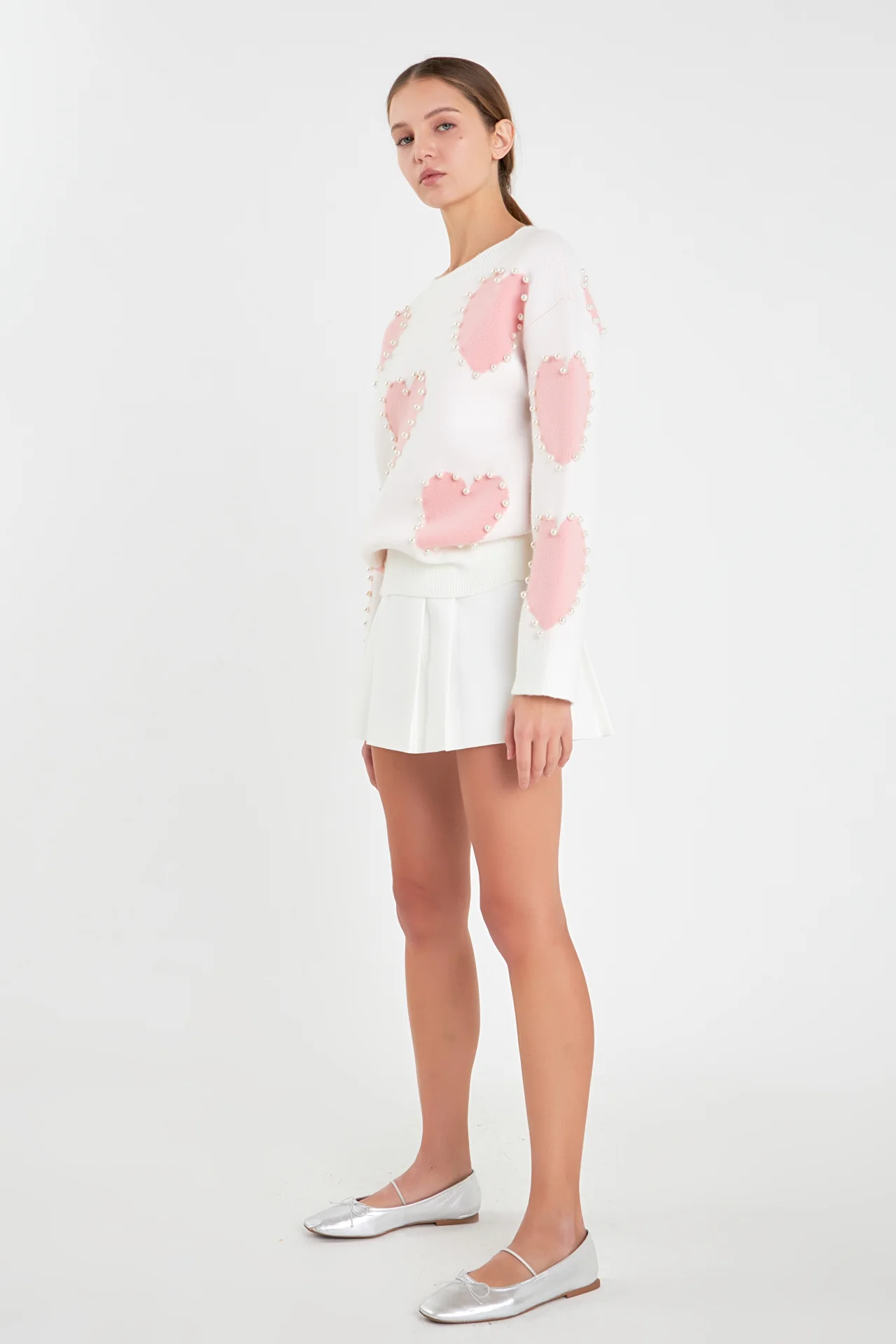 Long-Sleeve Heart Sweater - Image 13