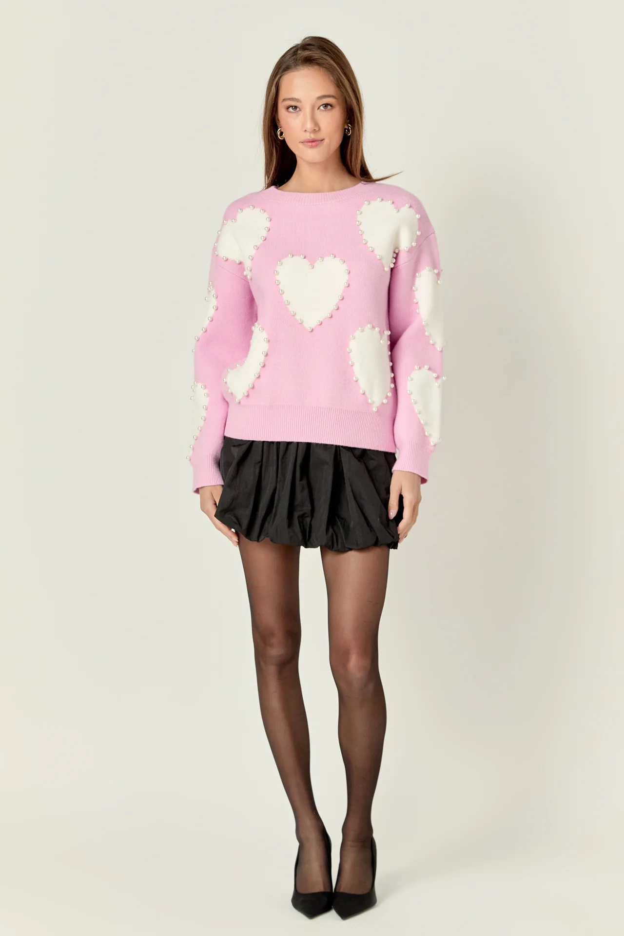 Long-Sleeve Heart Sweater - Image 6