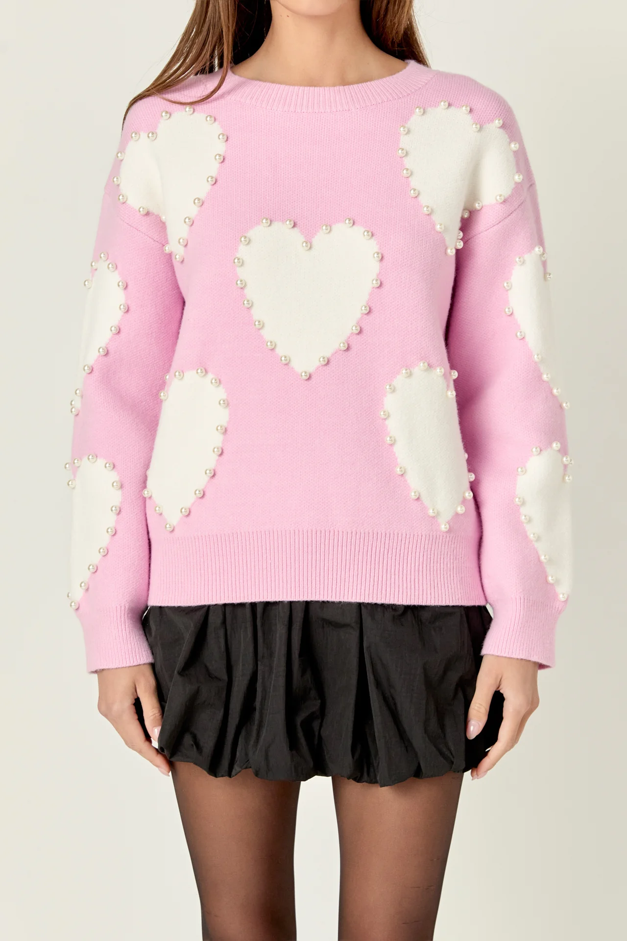 Long-Sleeve Heart Sweater - Image 7