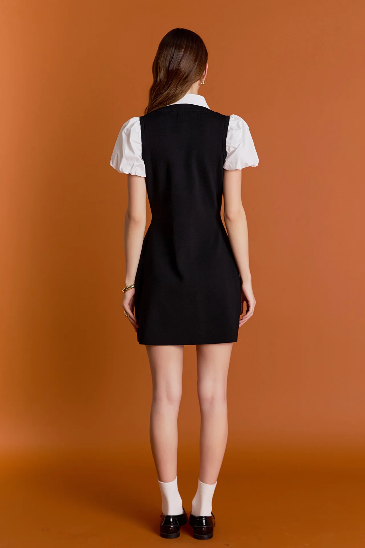 Mixed Media Mini Dress - Image 4