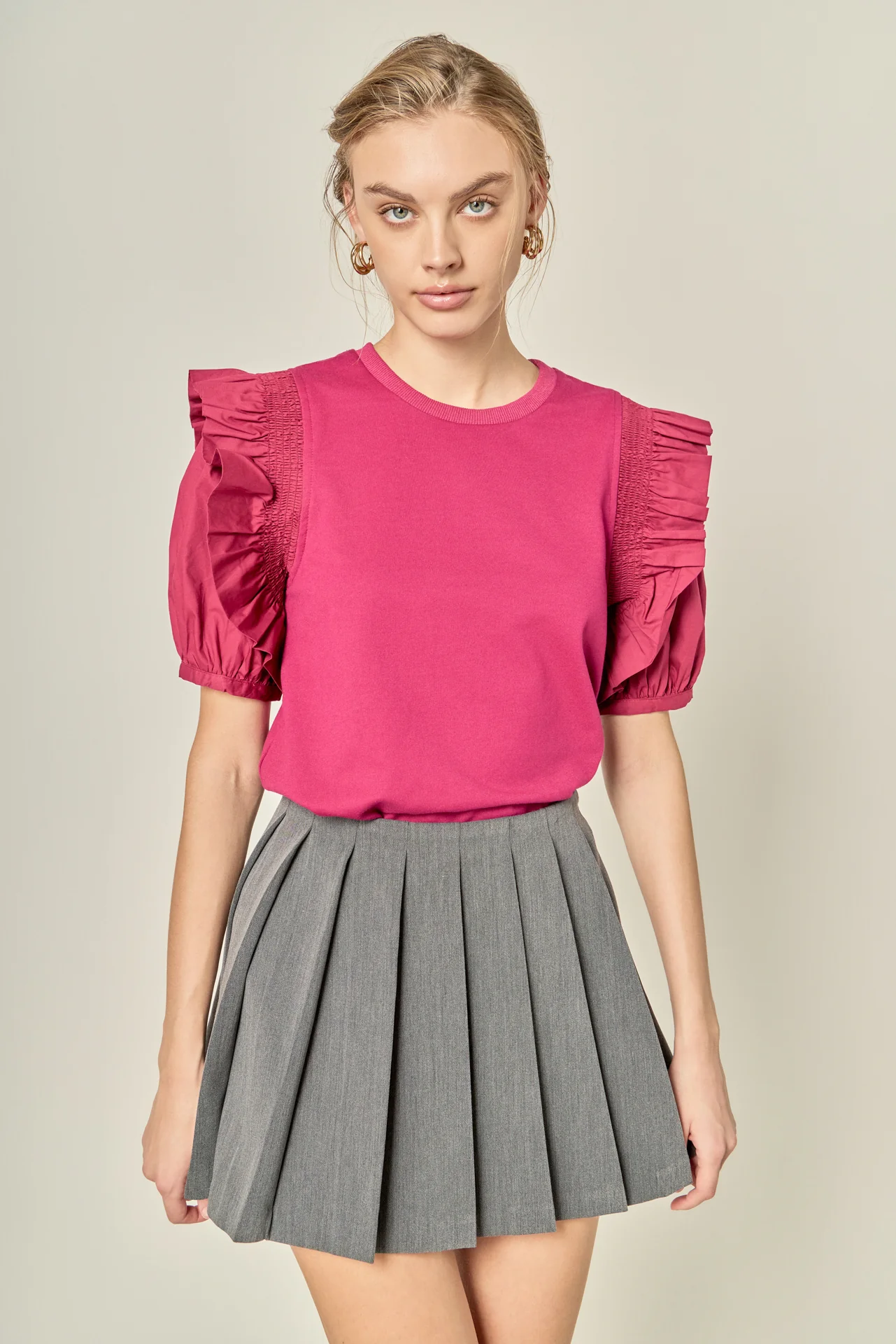 Ruffle Sleeve T-Shirt - Image 6