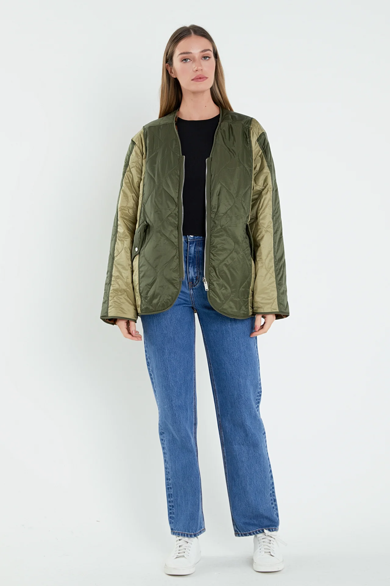 Oversized Quilted Jacket - Image 6