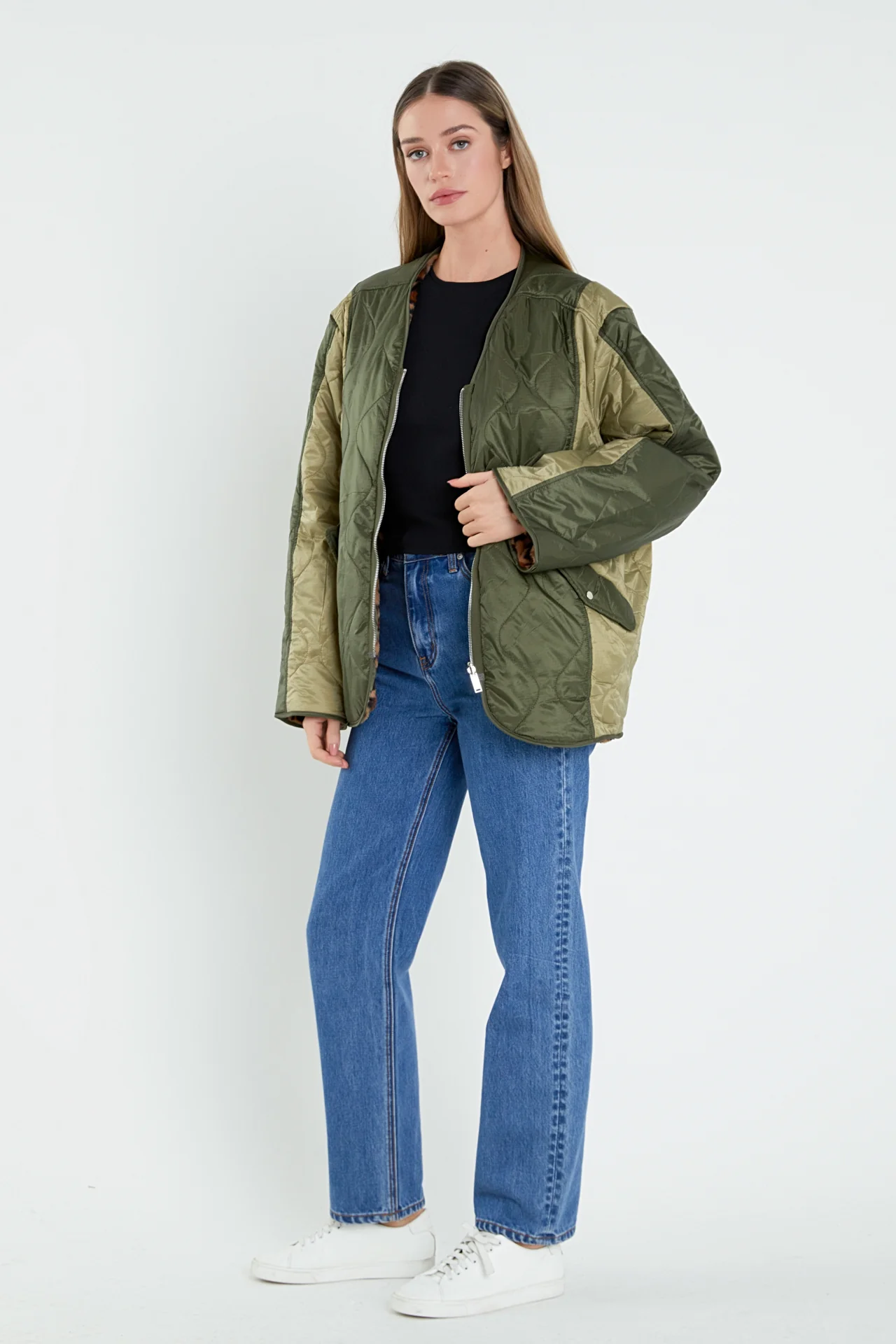 Oversized Quilted Jacket - Image 8