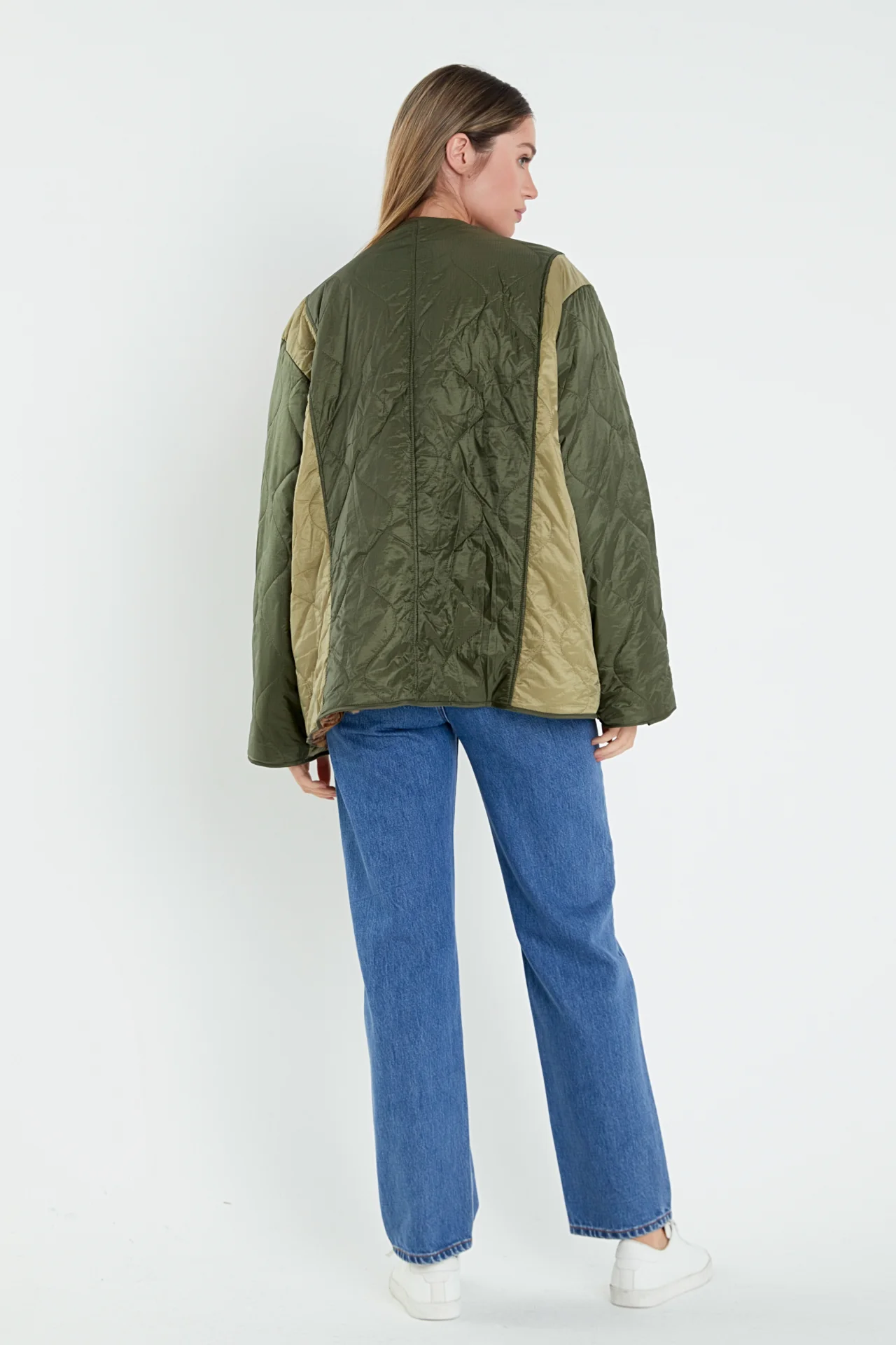 Oversized Quilted Jacket - Image 9