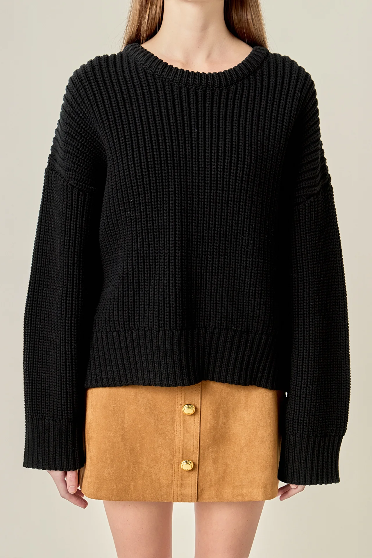 Oversize Ribbed Sweater - Image 7