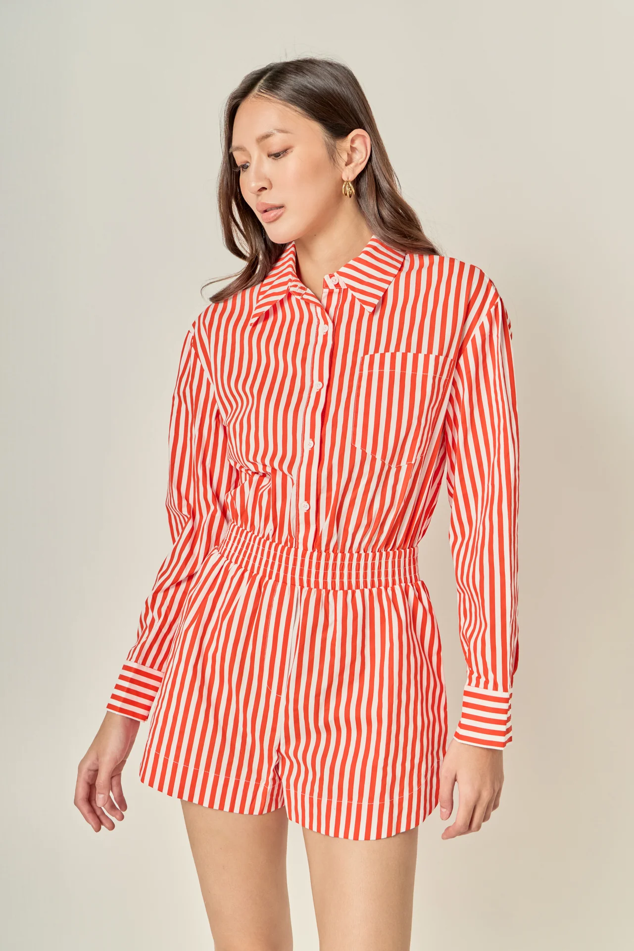 The Stripe Edit Romper - Image 5