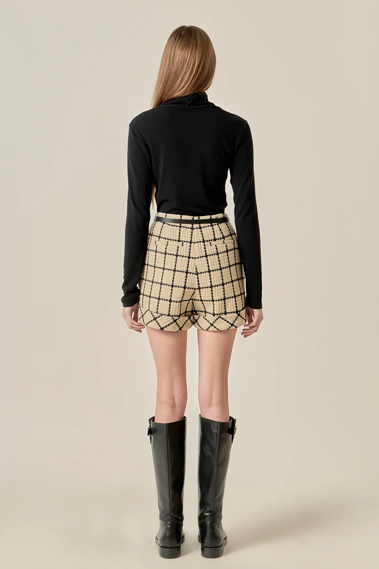 Plaid Cuffed Shorts - Image 4