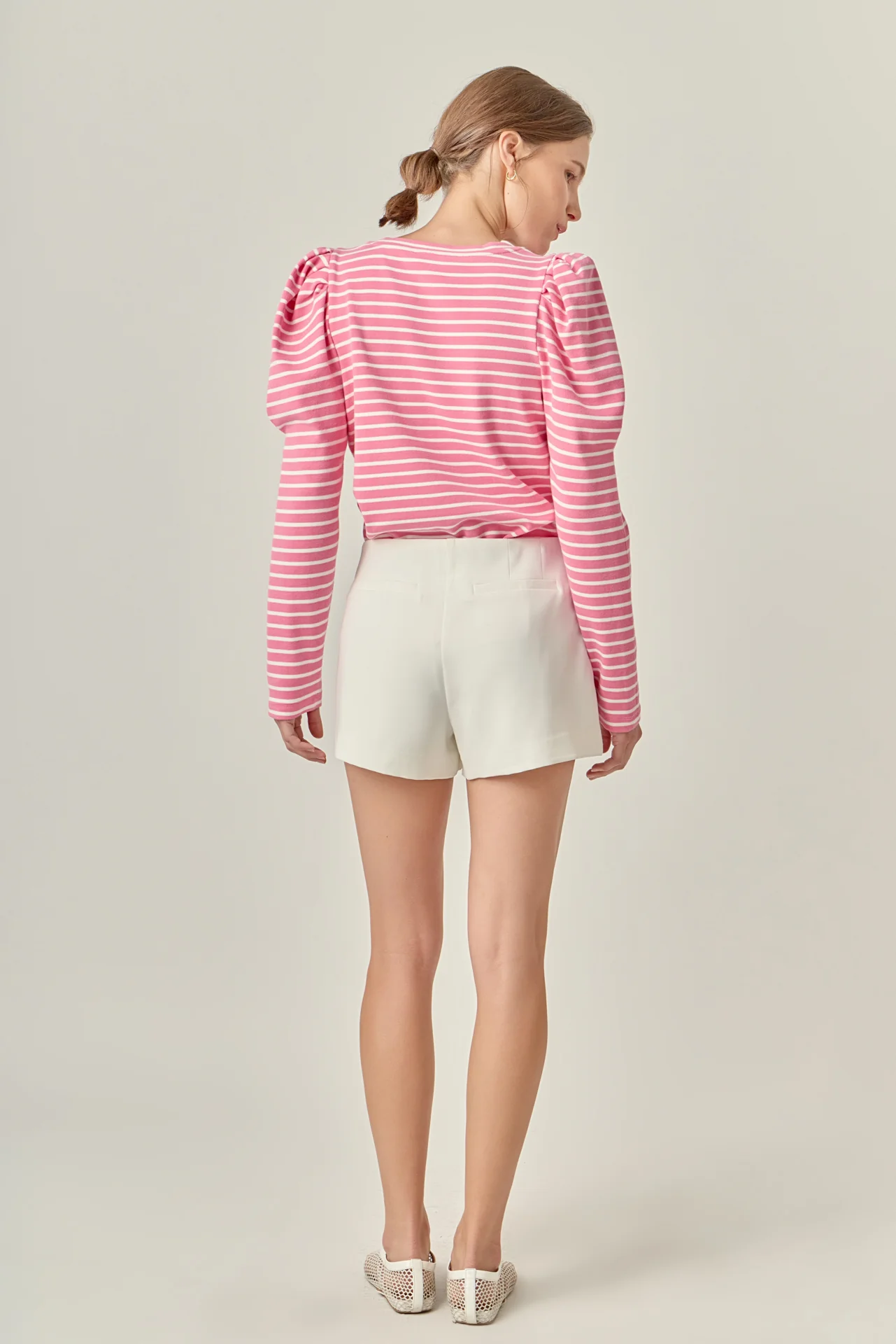 Classic Stripe Puff Sleeve Tee - Image 4