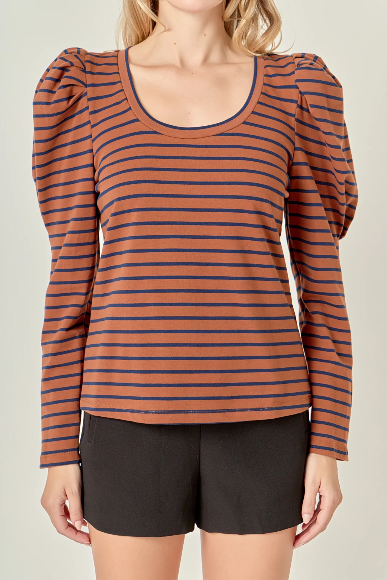 Classic Stripe Puff Sleeve Tee - Image 7