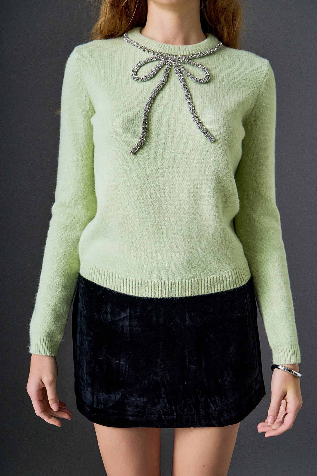 Rhinestone Bow Knit - Image 14