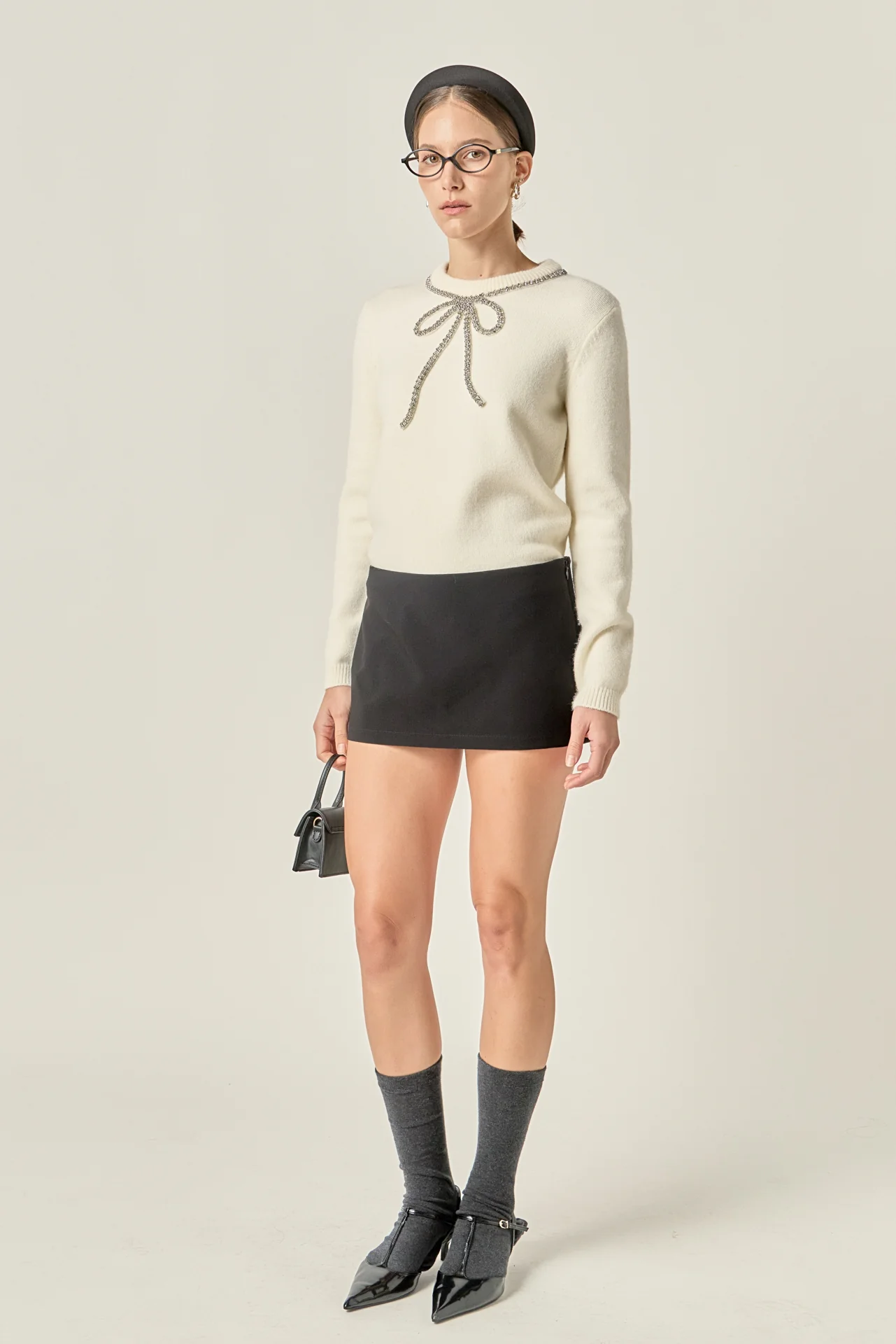 Rhinestone Bow Knit - Image 20