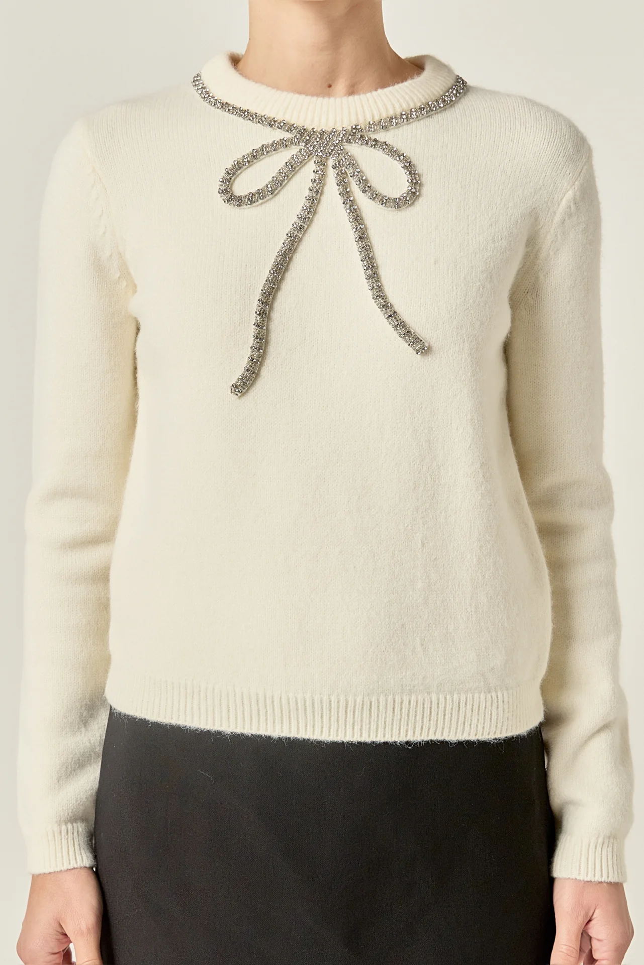 Rhinestone Bow Knit - Image 21