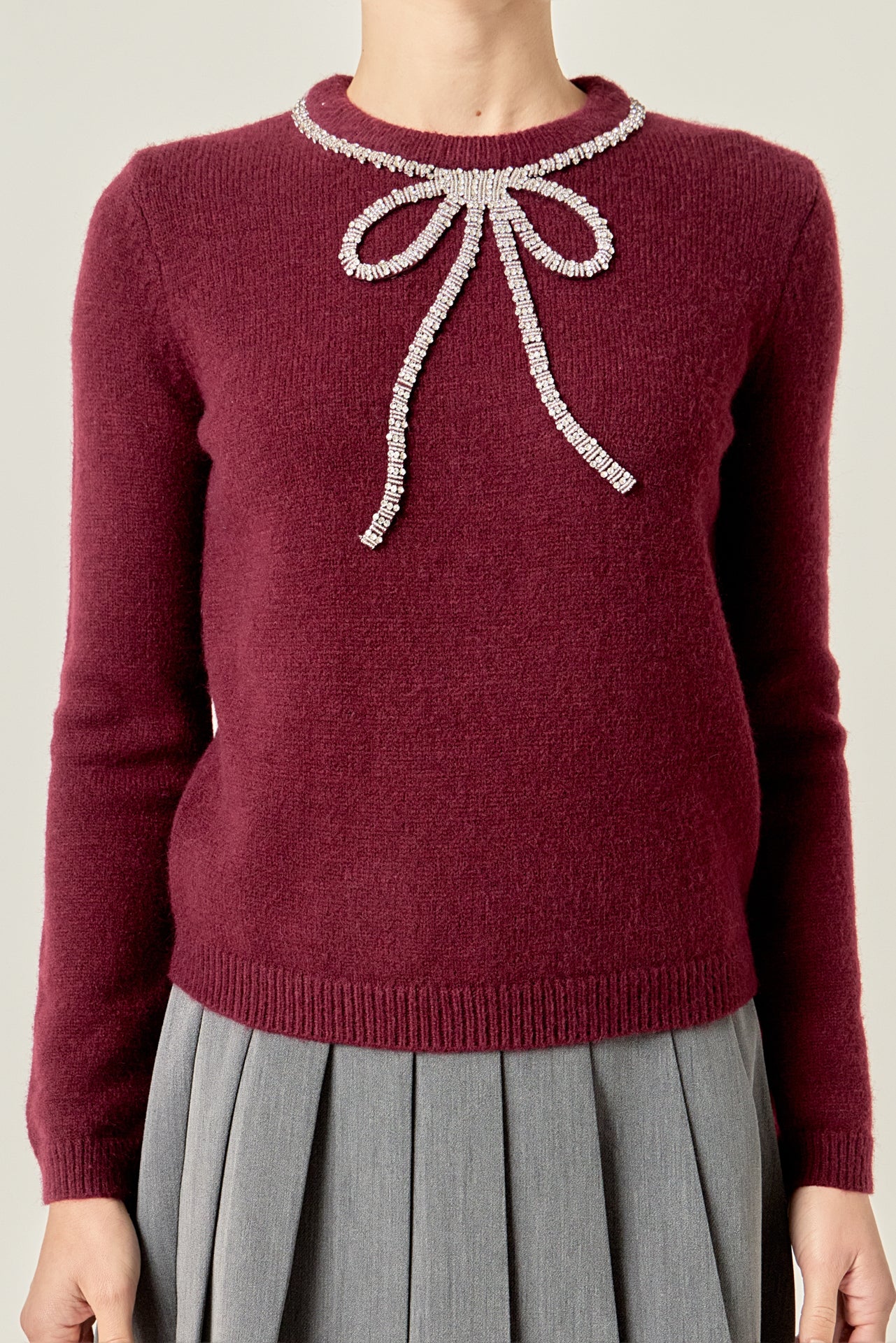 Rhinestone Bow Knit - Image 26