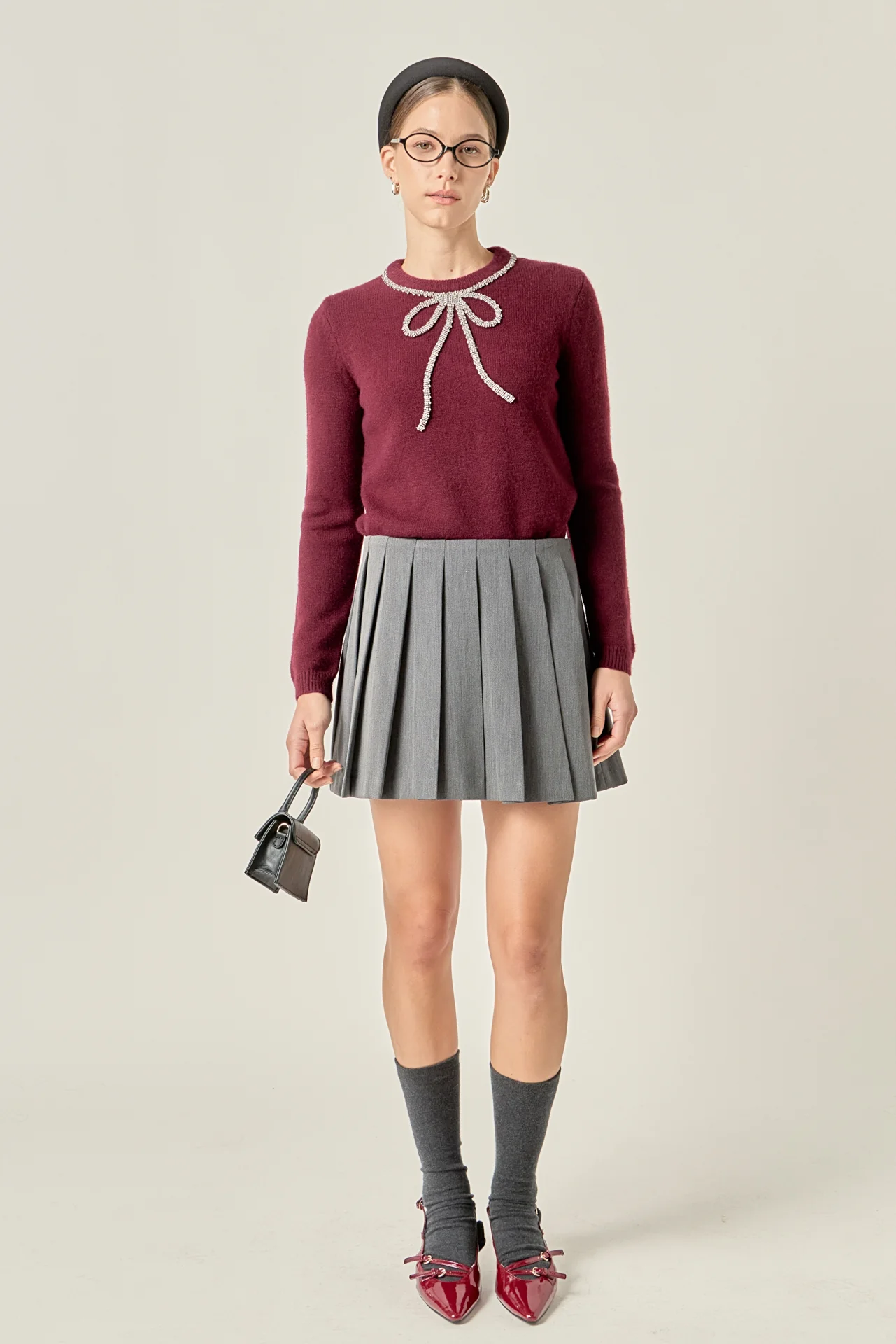 Rhinestone Bow Knit - Image 27