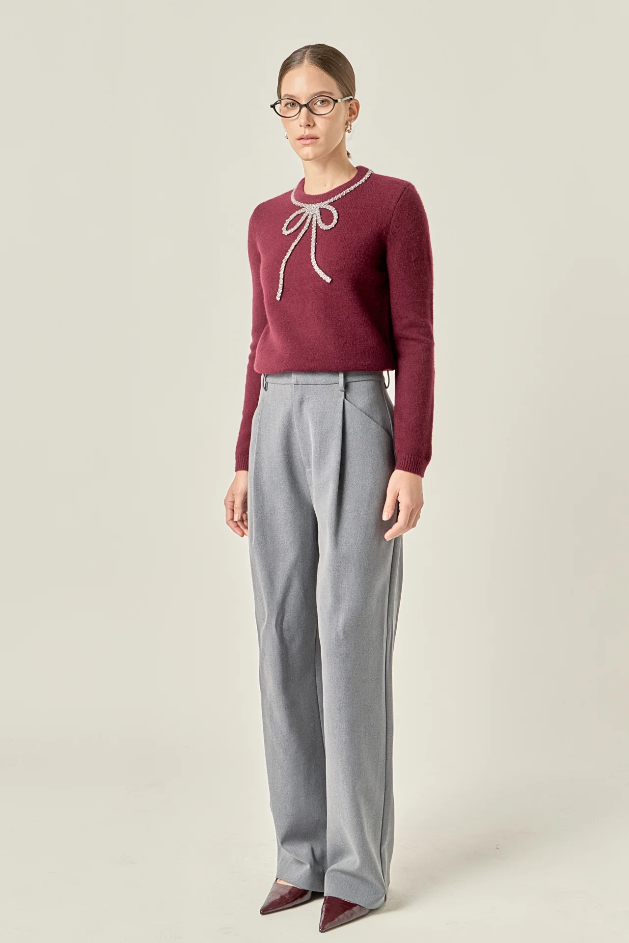 Rhinestone Bow Knit - Image 31